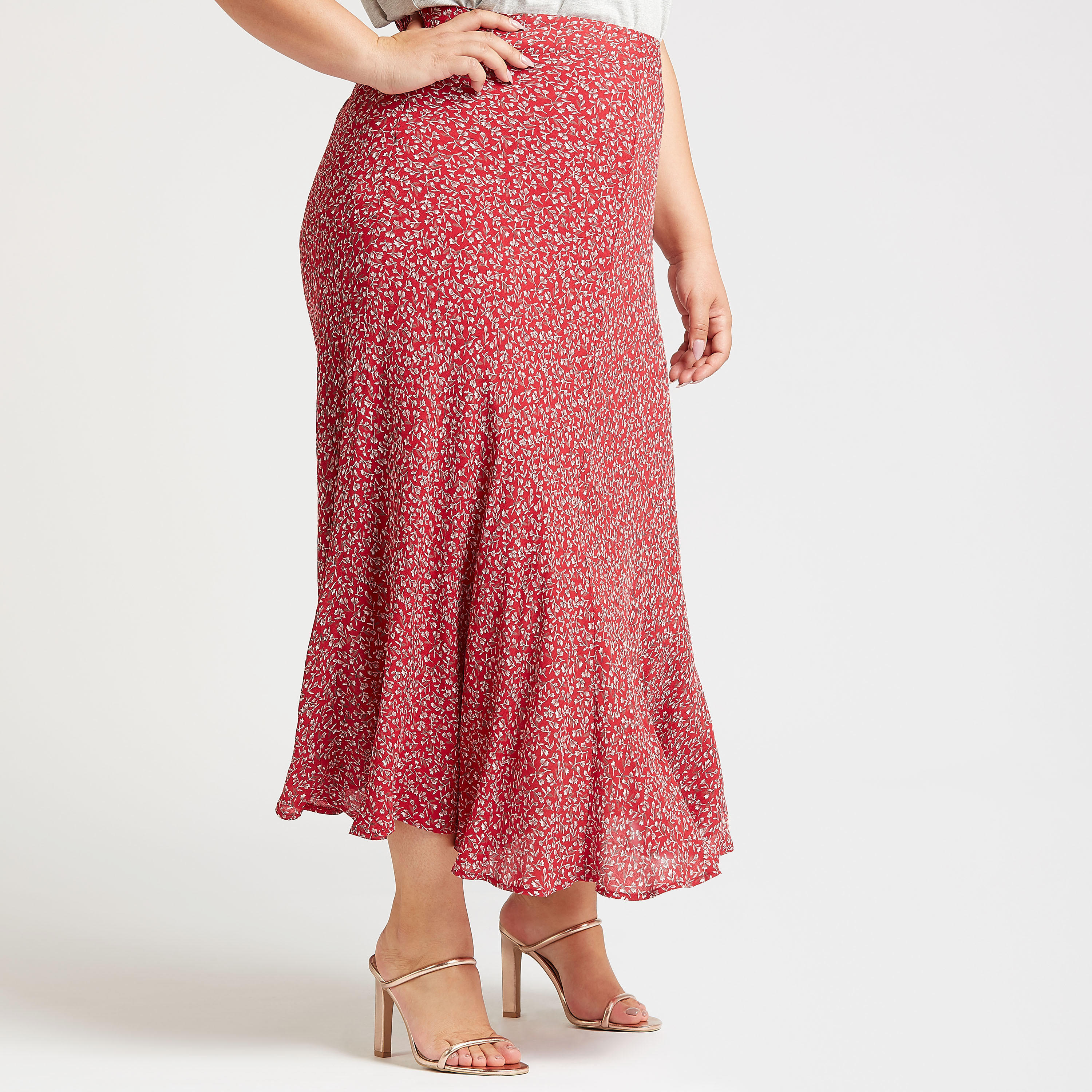 تنورة طويلة ايه لاين بخصر مطّاطي وطبعات-women-clothing-bottoms-skirts-image-5