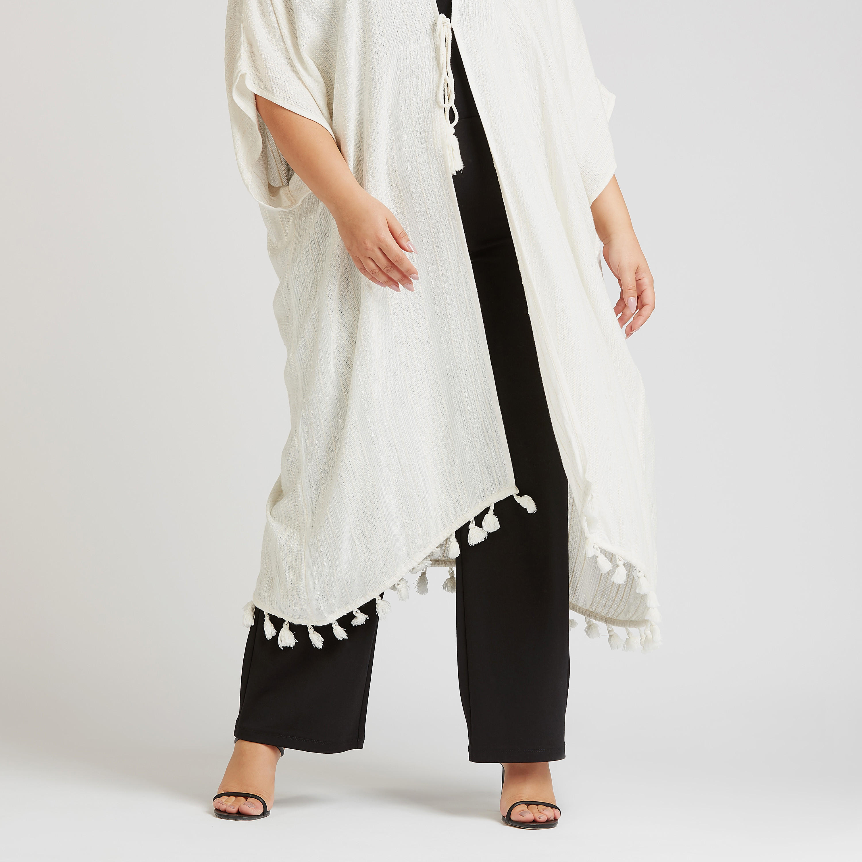Textured Longline Jacket with Tassels and Tie Ups-women-winterwear-coatsandjackets-jackets-image-3