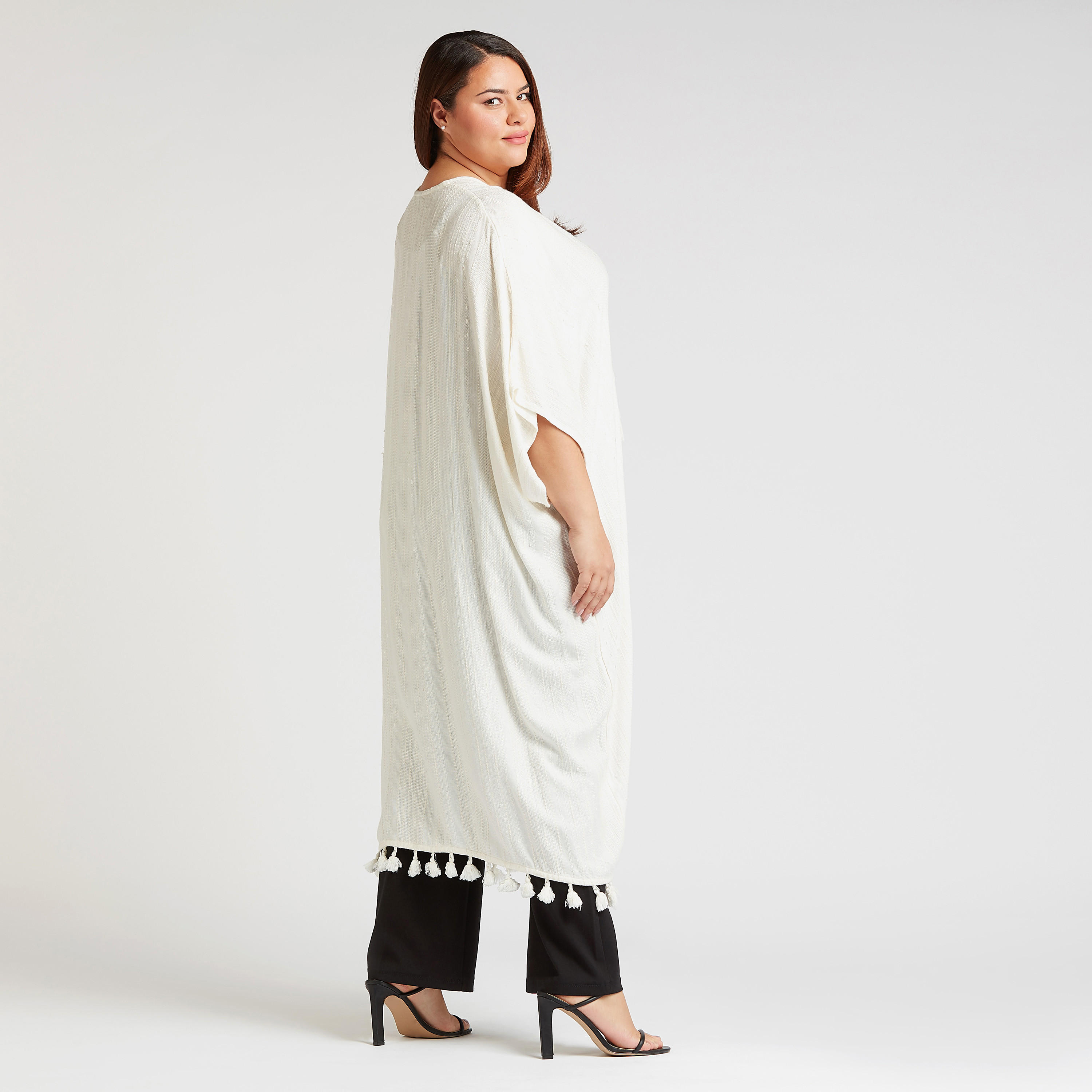 Textured Longline Jacket with Tassels and Tie Ups-women-winterwear-coatsandjackets-jackets-image-4