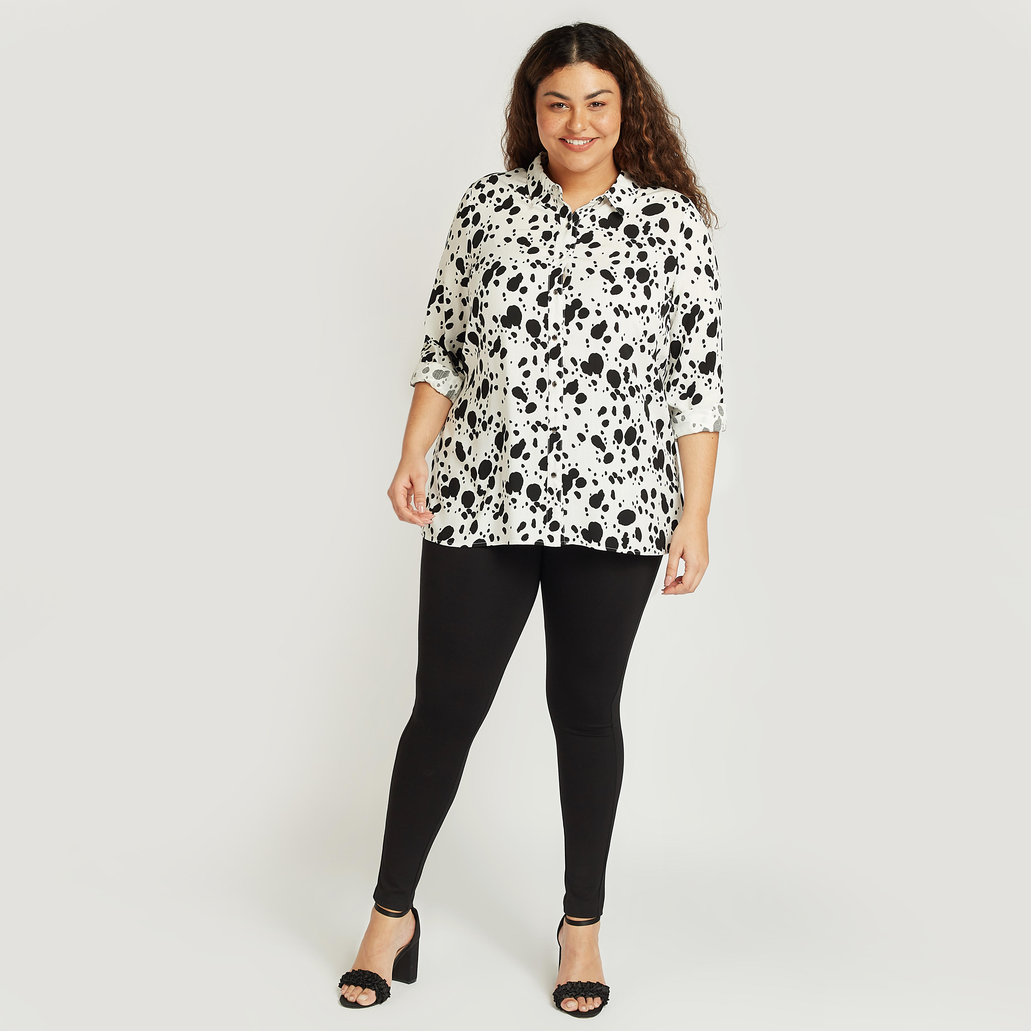 بلوزة بياقة عاديّة وأكمام طويلة وطبعات-women-clothing-shirtsandblouses-blouses-image-2