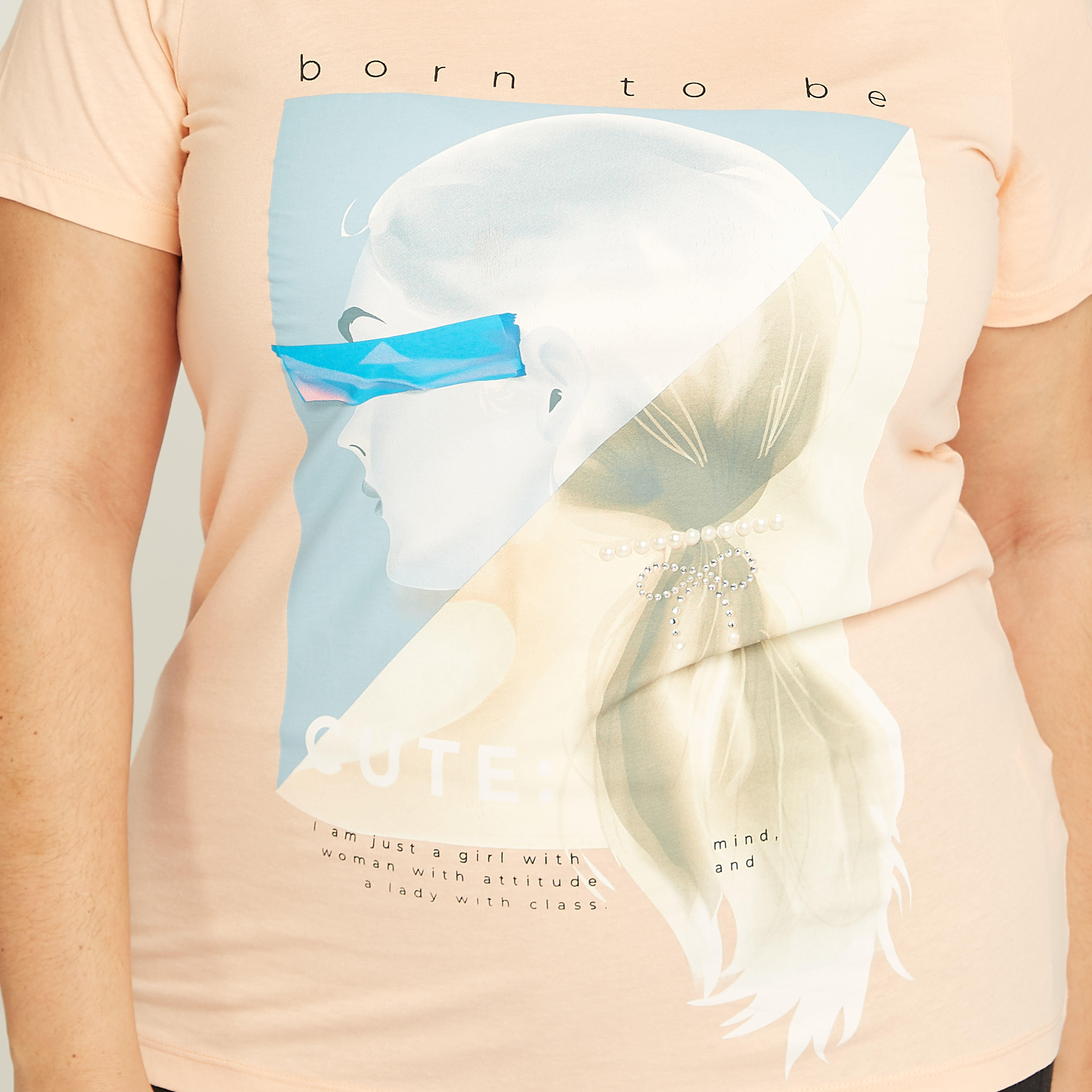 تيشيرت بياقة مستديرة وأكمام قصيرة وطبعات-women-clothing-tshirts-image-3