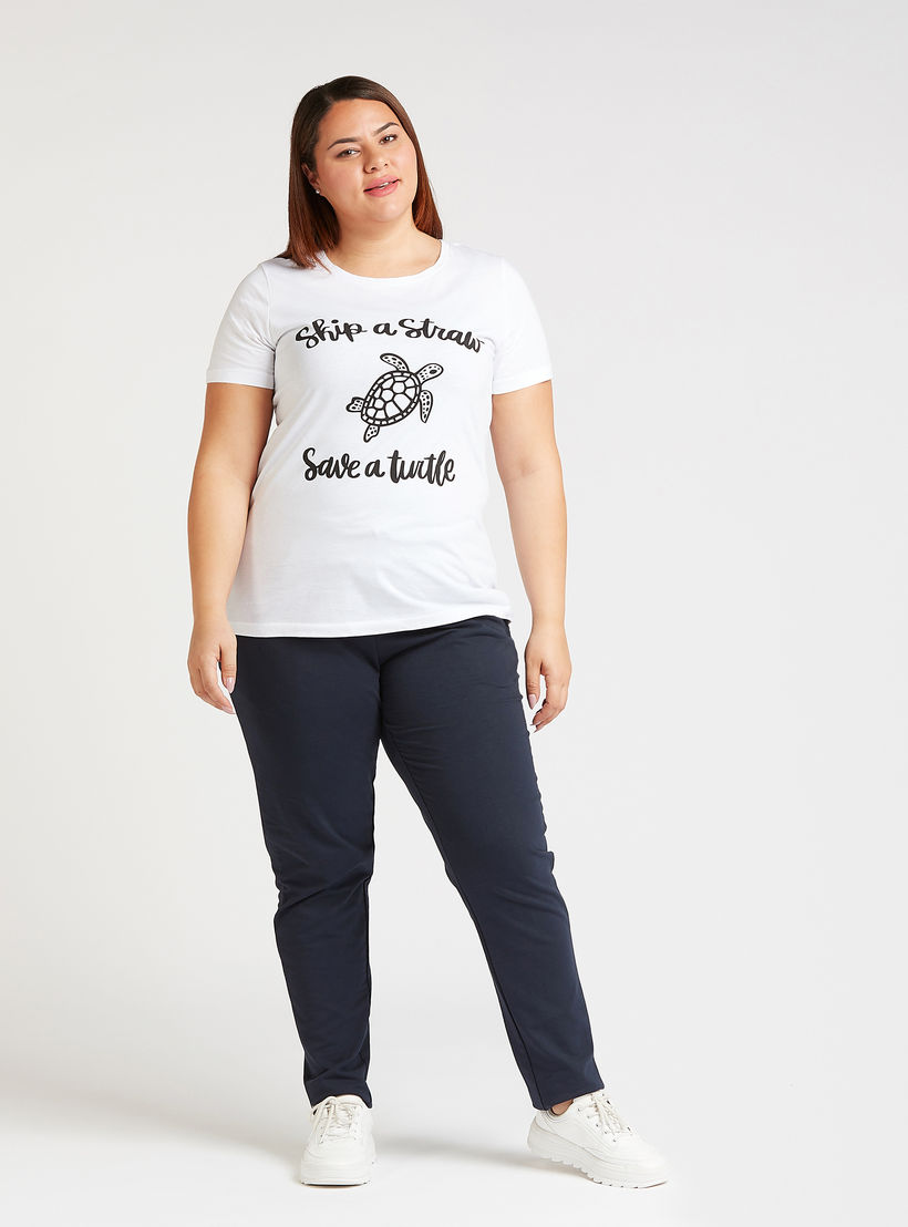 Full Length Solid Jog Pants with Pocket Detail and Drawstring-women-clothing-bottoms-joggers-image-2