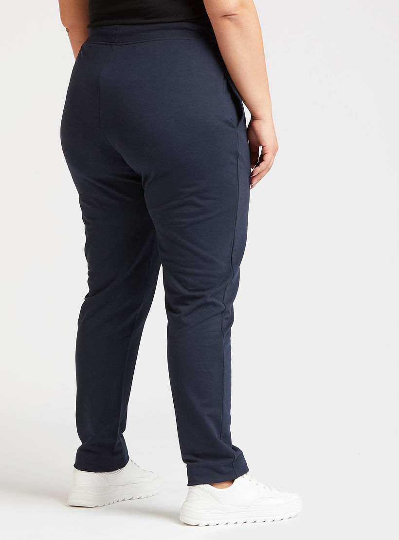 Full Length Solid Jog Pants with Pocket Detail and Drawstring-women-clothing-bottoms-joggers-image-4