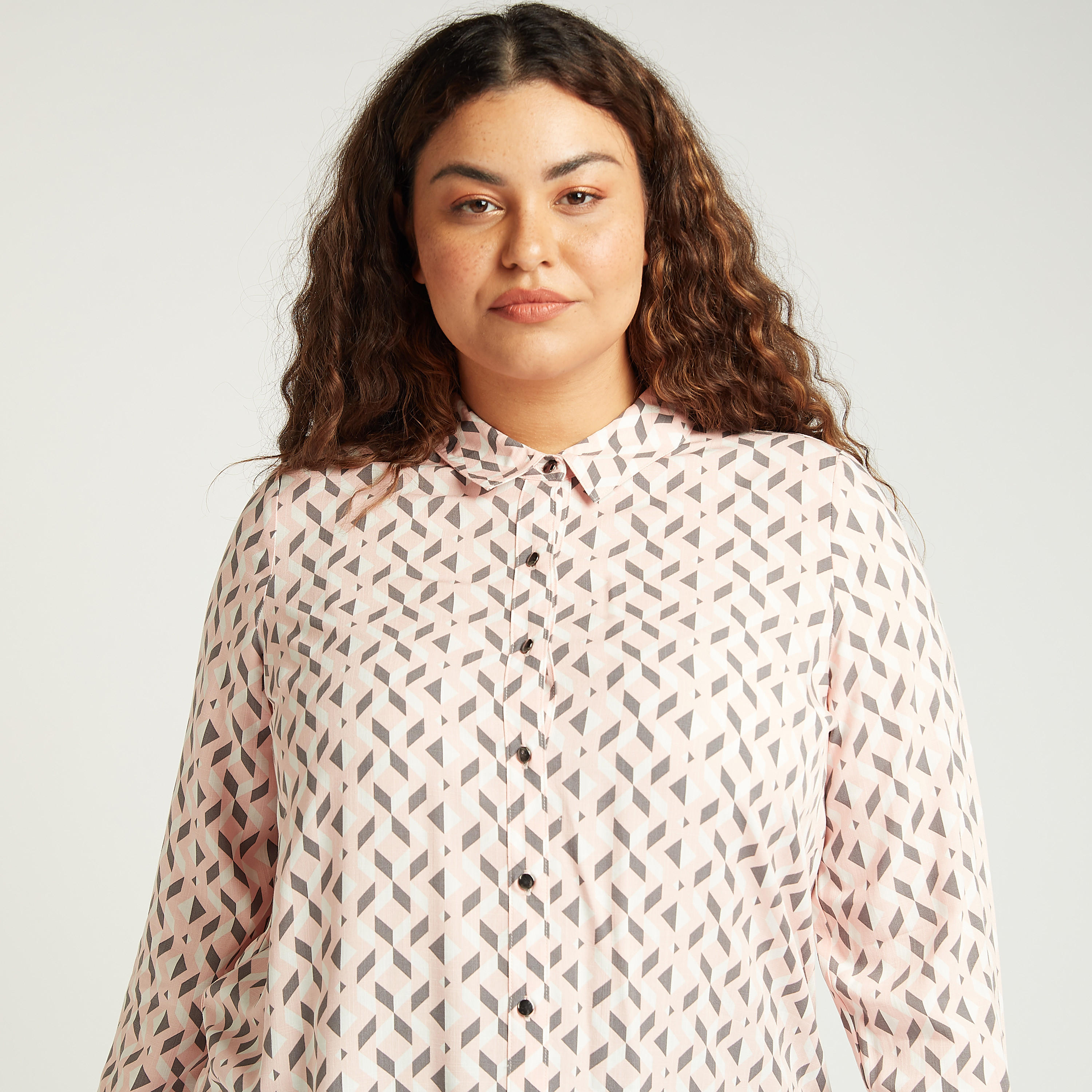 Printed Shirt with Long Sleeves and Spread Collar-women-clothing-shirtsandblouses-blouses-image-3