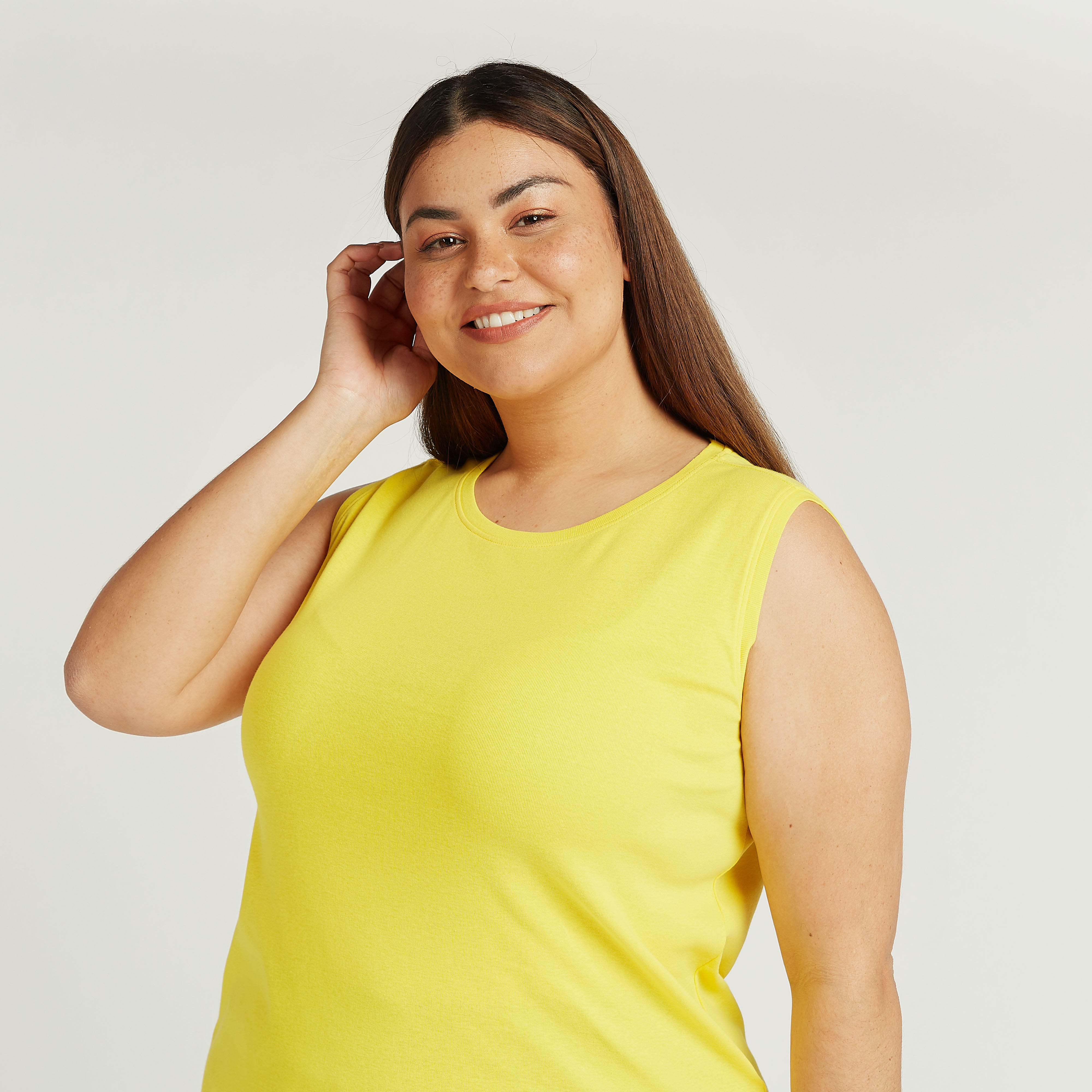 تيشيرت سادة دون أكمام بياقة مستديرة-women-clothing-tshirts-image-3