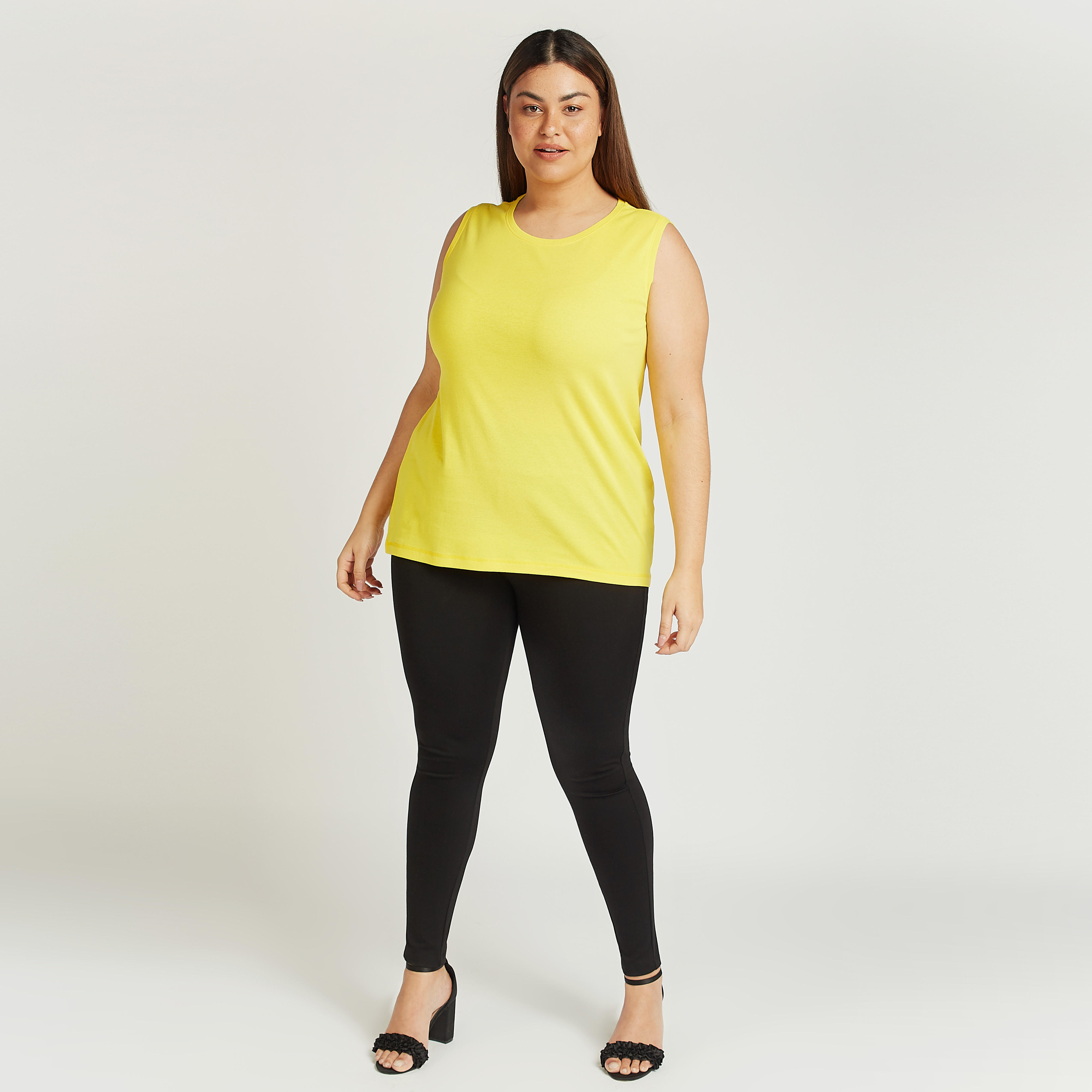 تيشيرت سادة دون أكمام بياقة مستديرة-women-clothing-tshirts-image-2
