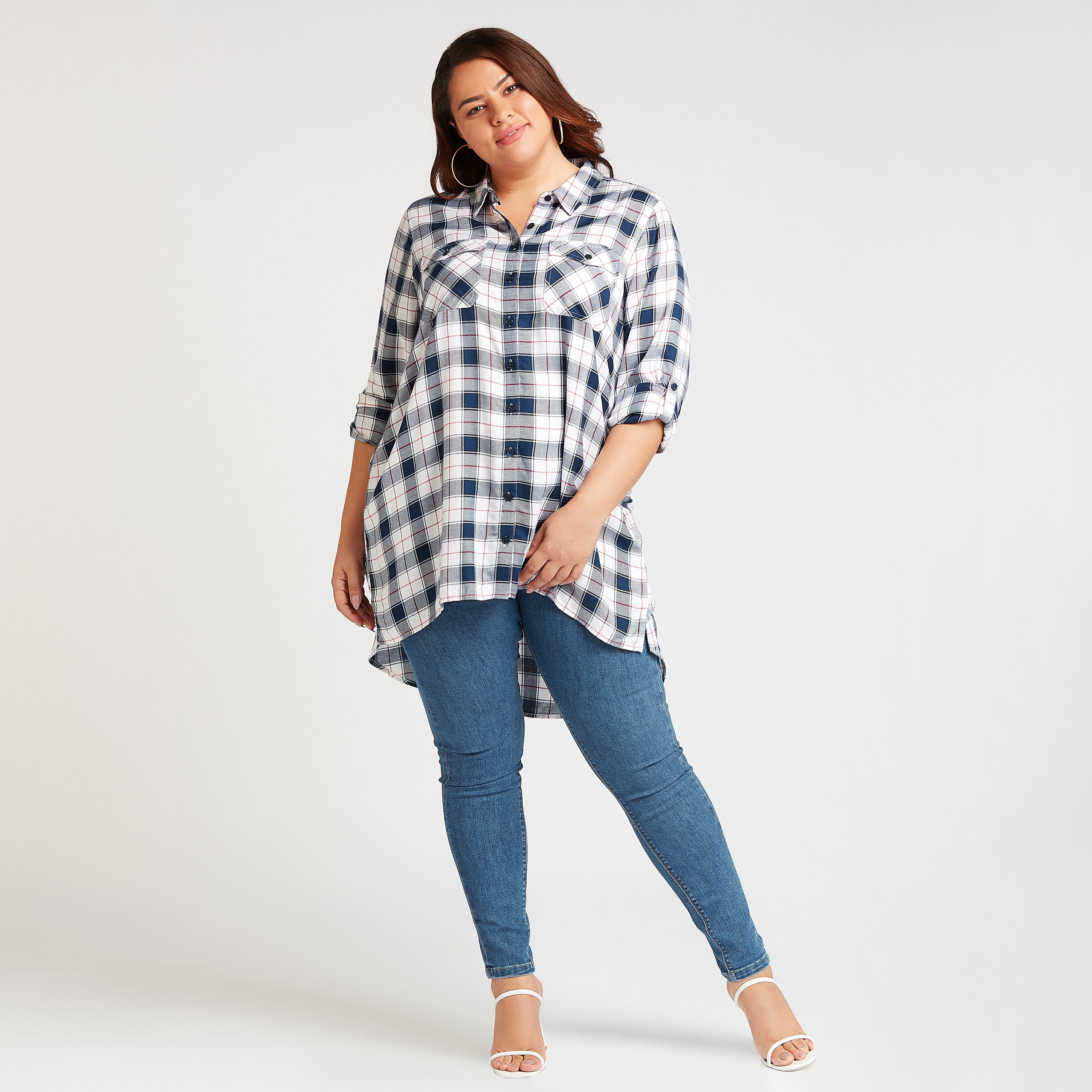 قميص كارهات بأكمام طويلة وجيوب بطيّة-women-clothing-shirtsandblouses-blouses-image-2