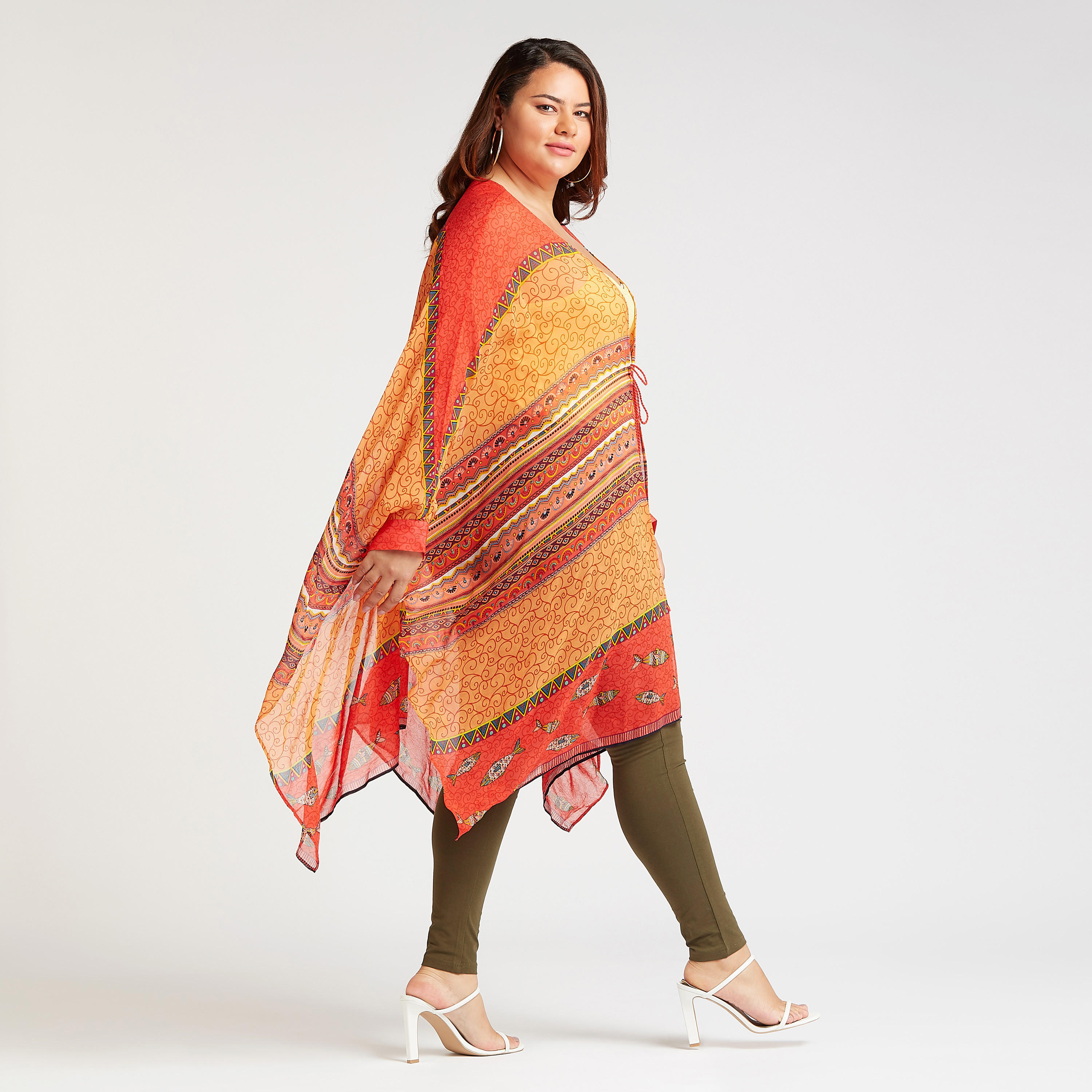 بنطلون ليقنز سكيني سادة بخصر مطاطي متوسط الارتفاع-women-clothing-bottoms-leggings-image-2