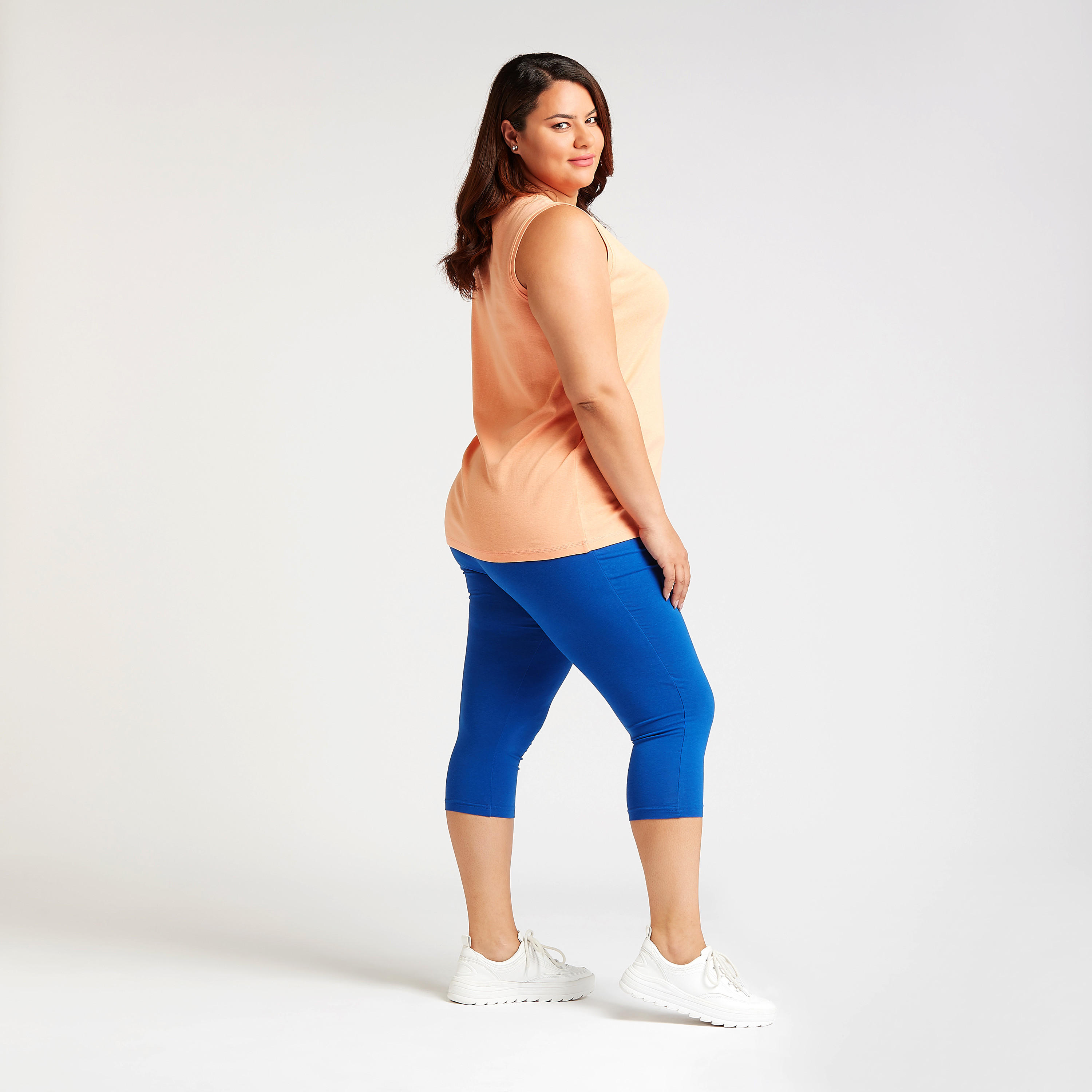 Solid 3/4 Leggings with Elasticised Waistband-women-clothing-bottoms-leggings-image-14