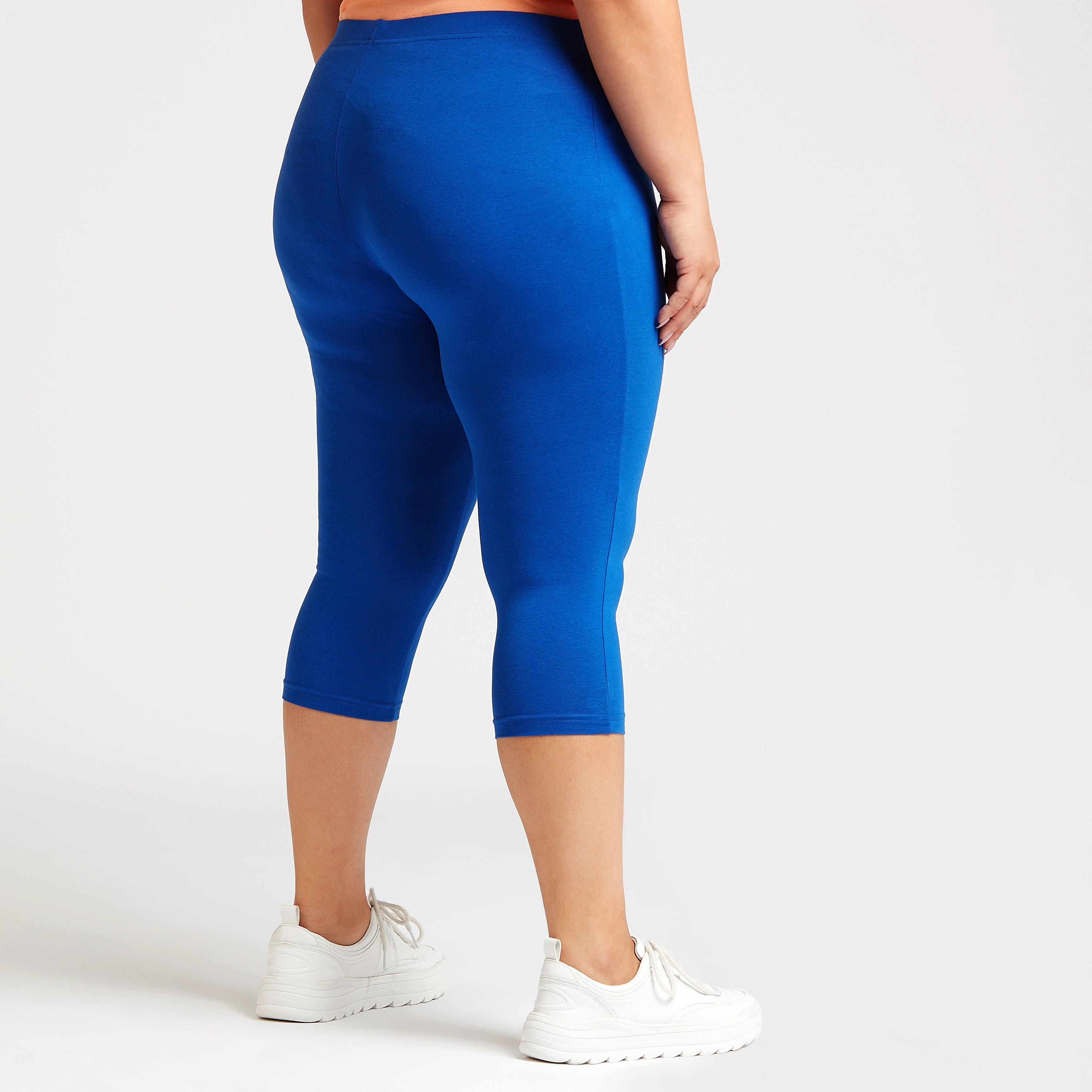 Solid 3/4 Leggings with Elasticised Waistband-women-clothing-bottoms-leggings-image-16