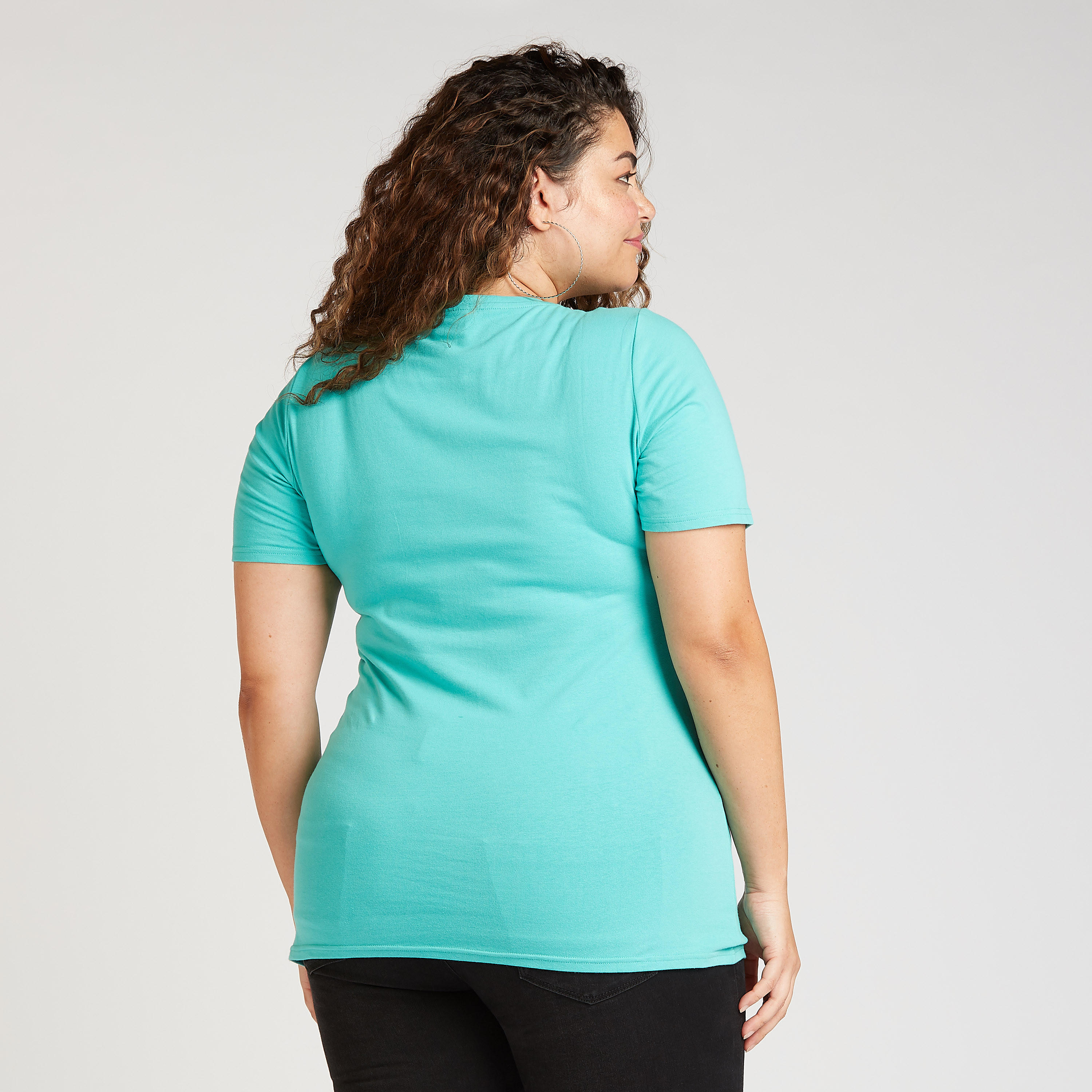تيشيرت بطبعات ميكي ماوس وياقة مستديرة وأكمام قصيرة-women-clothing-tshirts-image-4