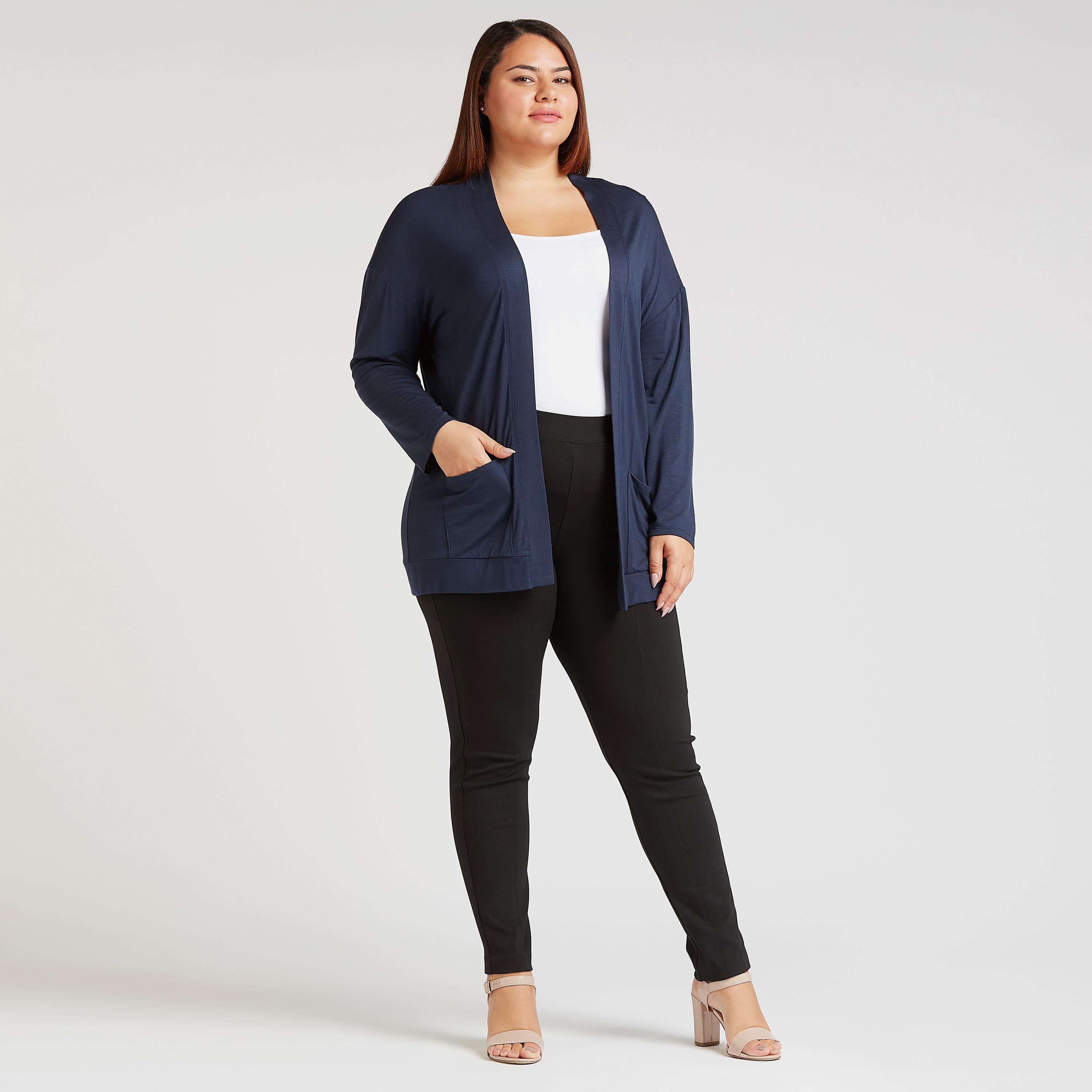 Solid Shrug with Long Sleeves-women-winterwear-cardigansandjumpers-cardigans-image-2