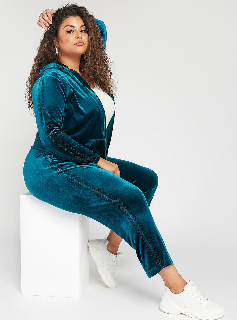 بنطلون مخملي قصير برباط إغلاق وجيوب-women-clothing-bottoms-trousers-image-7