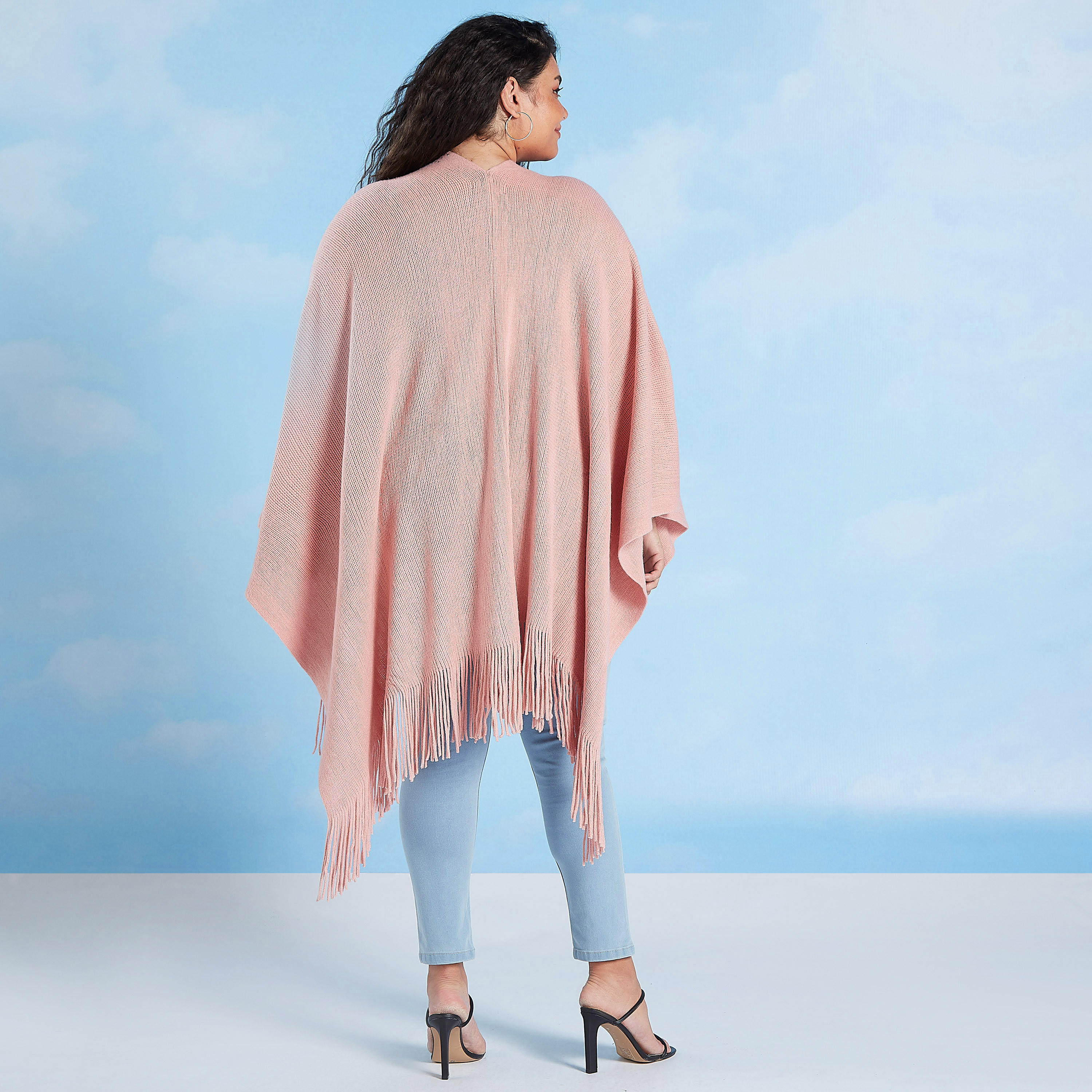 كارديجان بونشو بتفاصيل مزيّنة مع شراشيب-women-clothing-shirtsandblouses-blouses-image-5