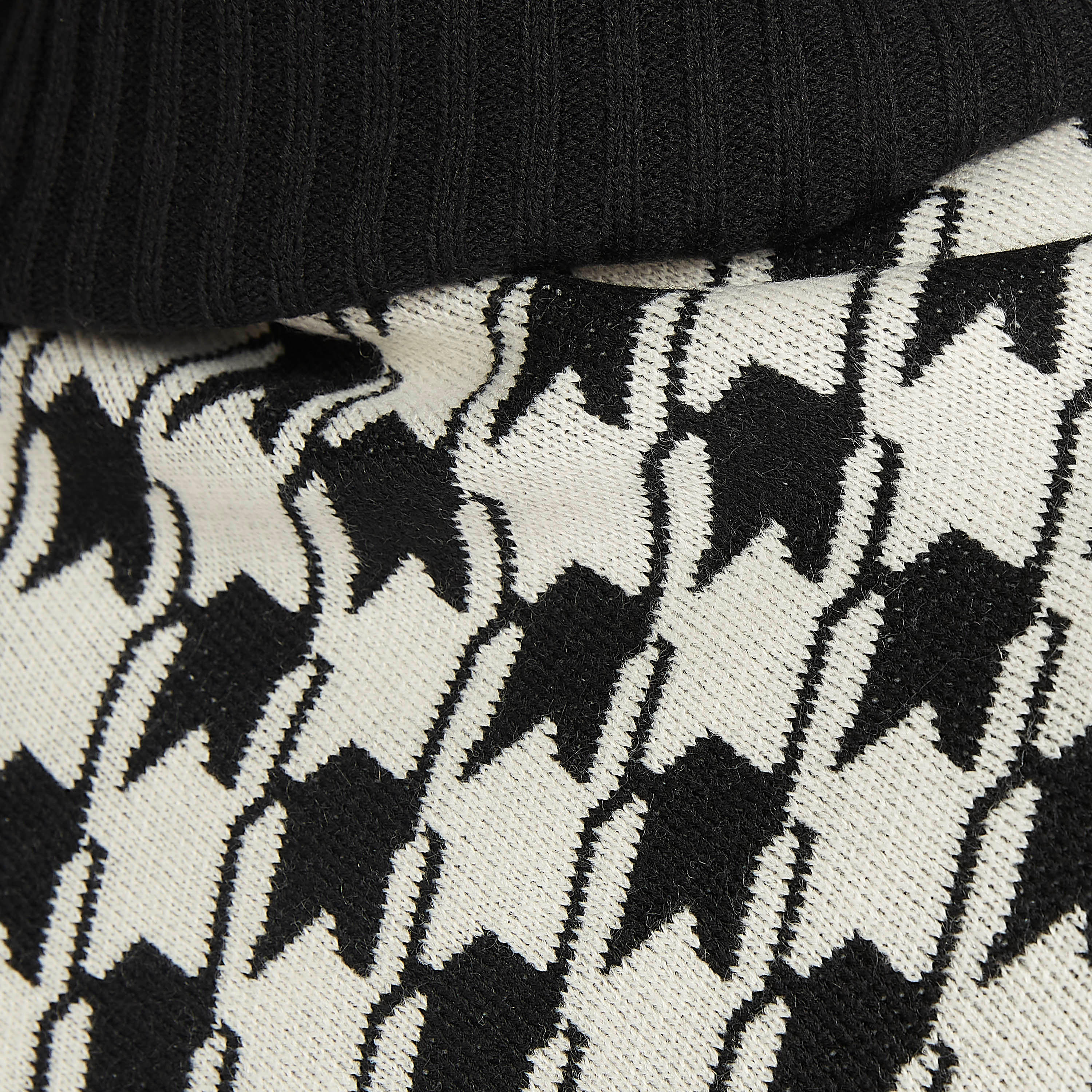 Houndstooth Jacquard Poncho with Tassels and High Neck-women-winterwear-cardigansandjumpers-cardigans-image-6