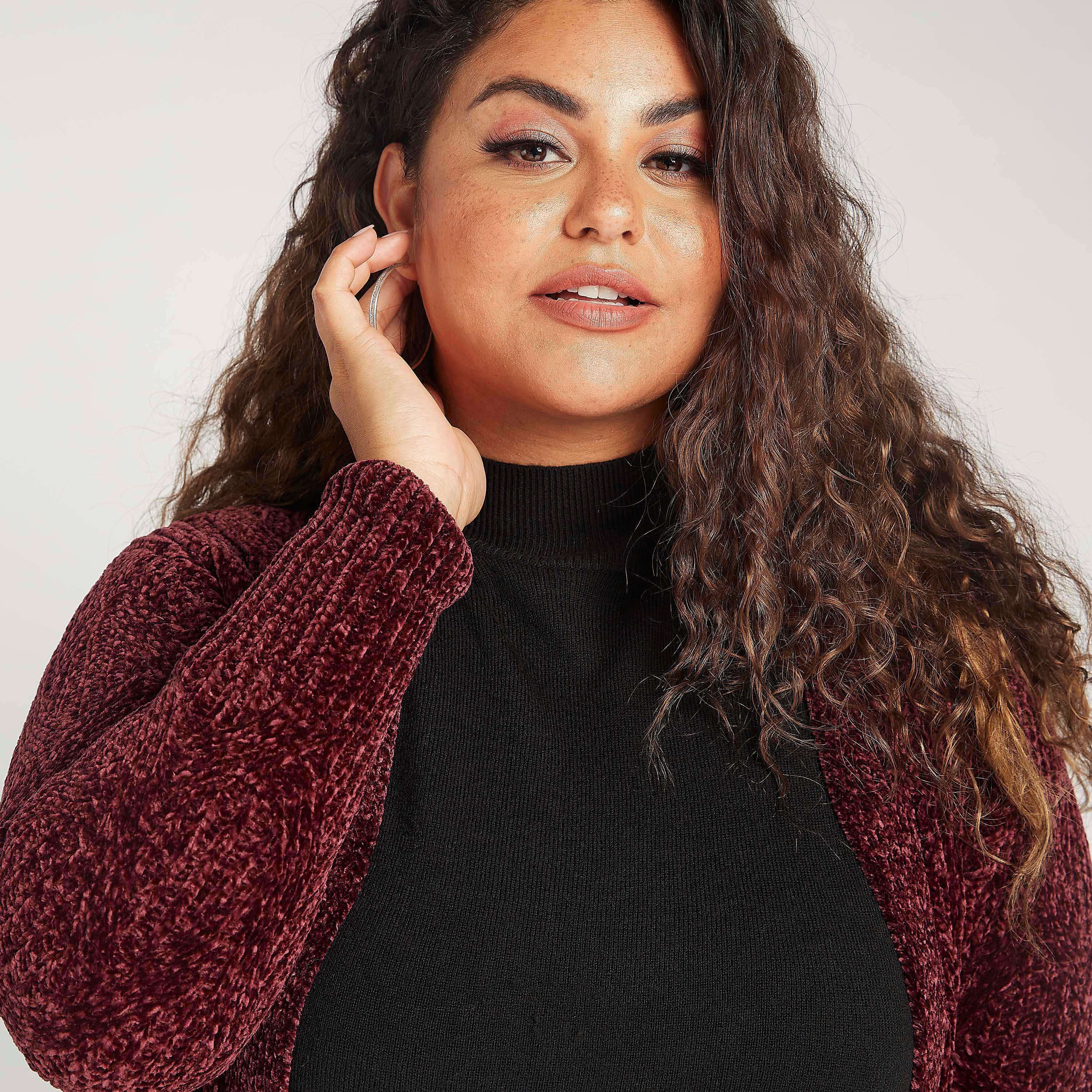 سترة طويلة بارزة الملمس بياقة منسدلة وشراشيب-women-winterwear-cardigansandjumpers-cardigans-image-6