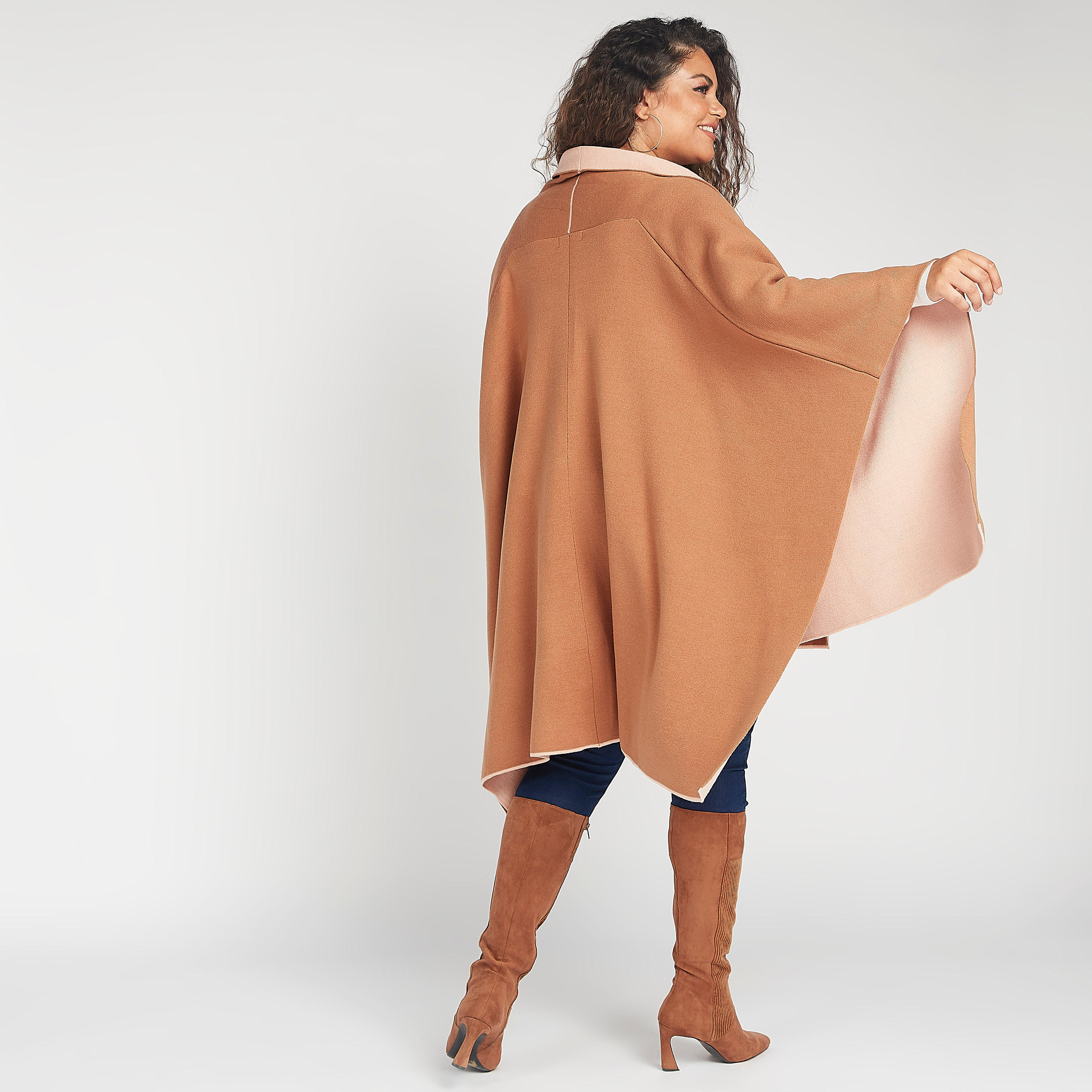 Solid Shrug with Shawl Neckline and Flared Sleeves-women-winterwear-cardigansandjumpers-cardigans-image-4