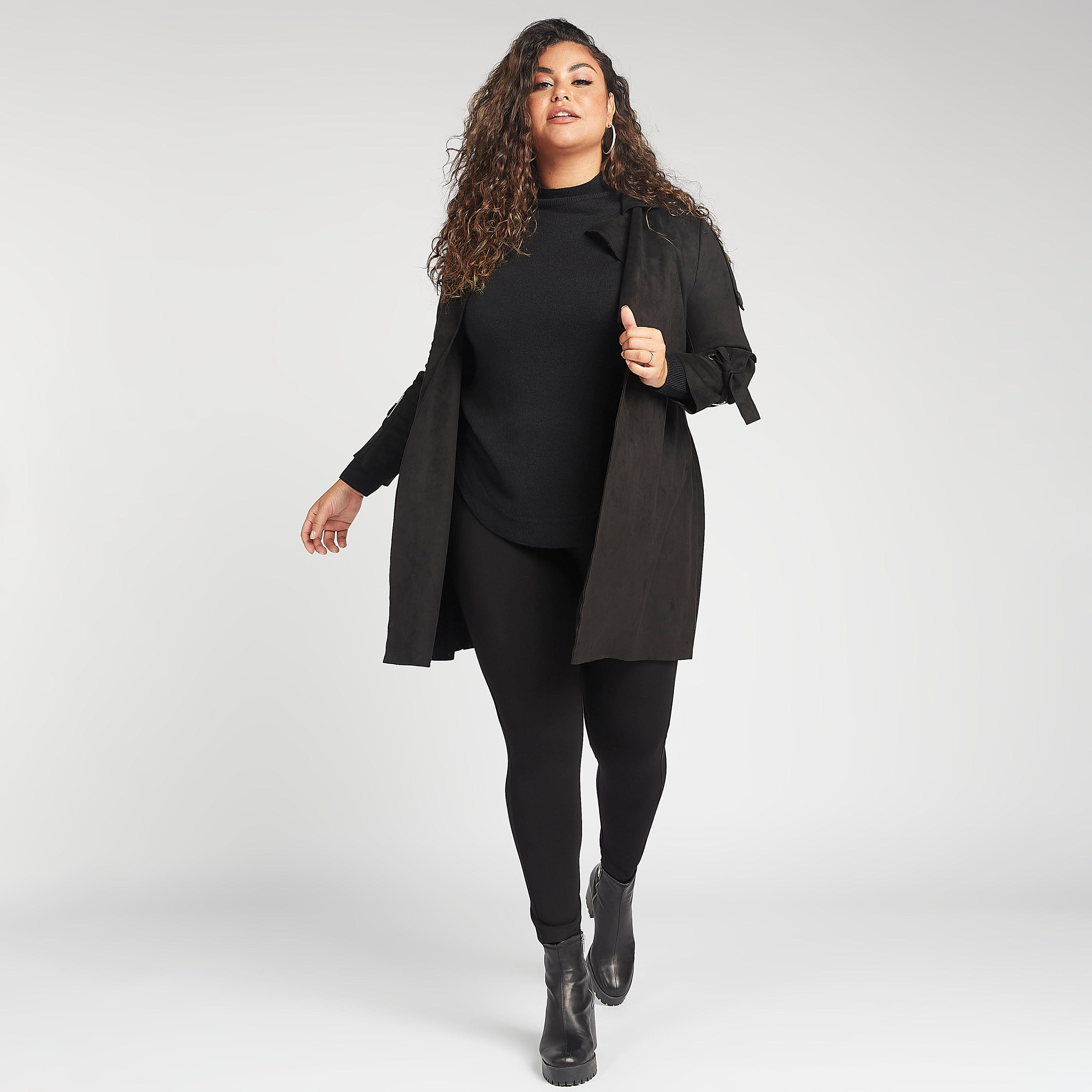 معطف بارز الملمس مفتوح بياقة طويلة وجيوب-women-clothing-coatsandjackets-coats-image-6