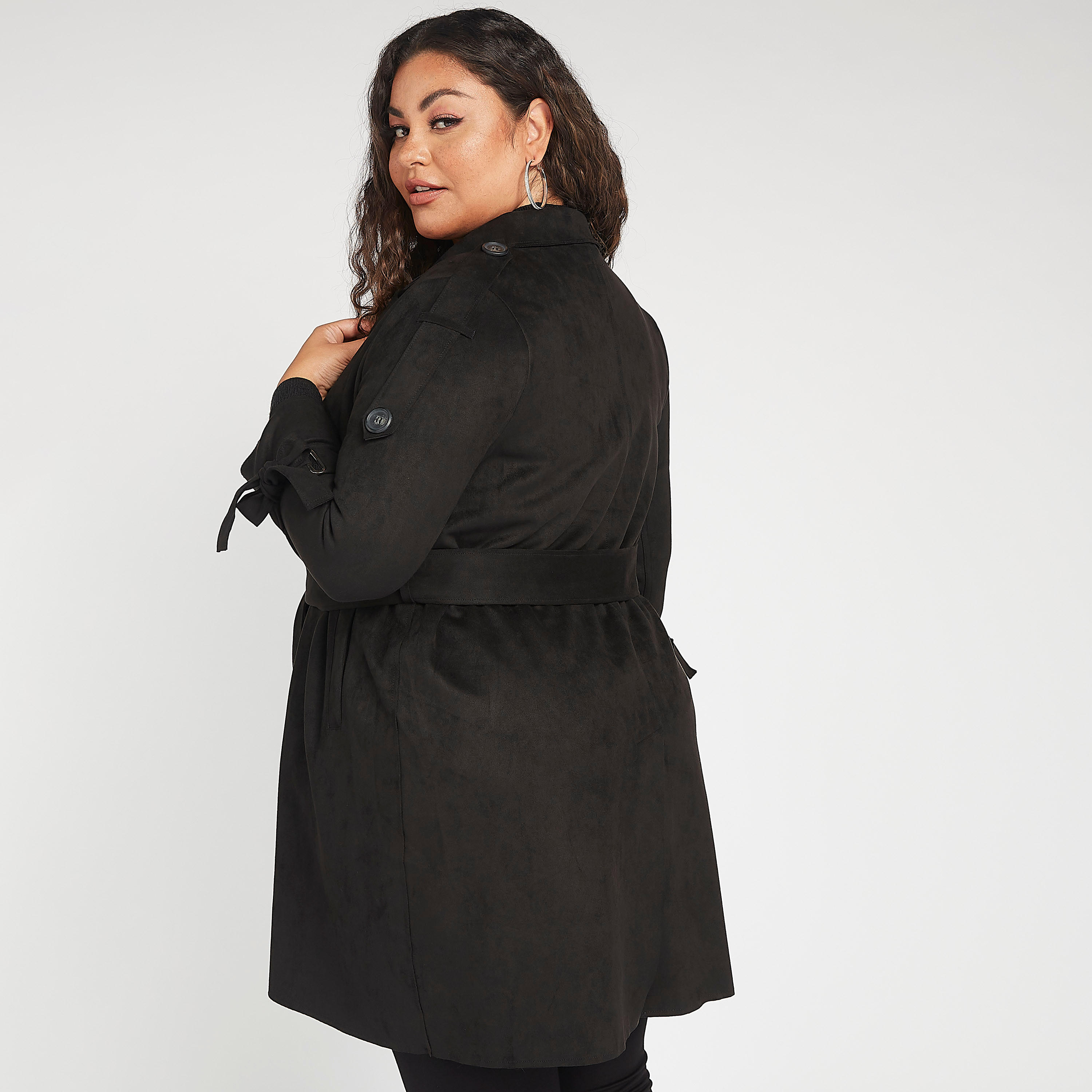 معطف بارز الملمس مفتوح بياقة طويلة وجيوب-women-clothing-coatsandjackets-coats-image-3