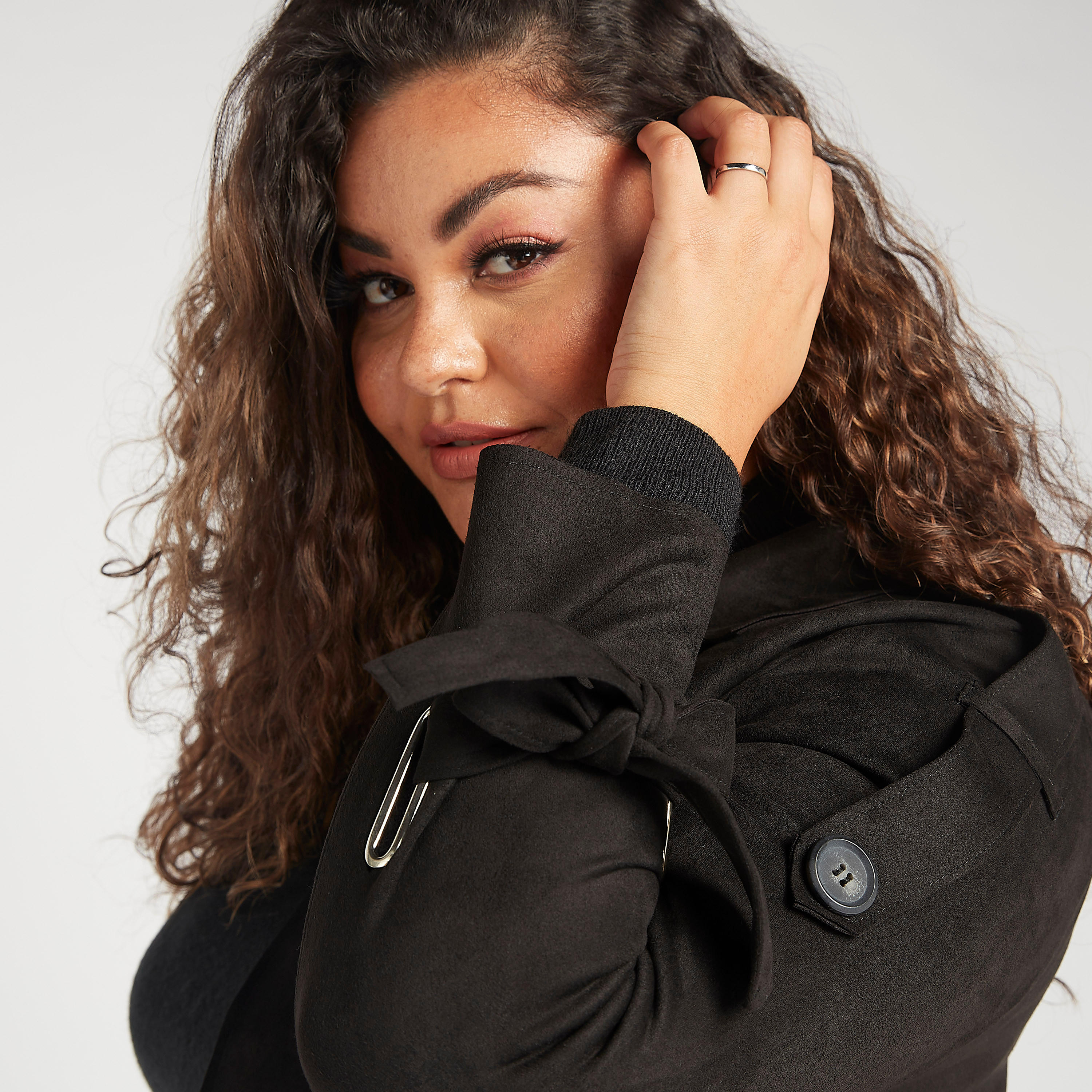 معطف بارز الملمس مفتوح بياقة طويلة وجيوب-women-clothing-coatsandjackets-coats-image-2