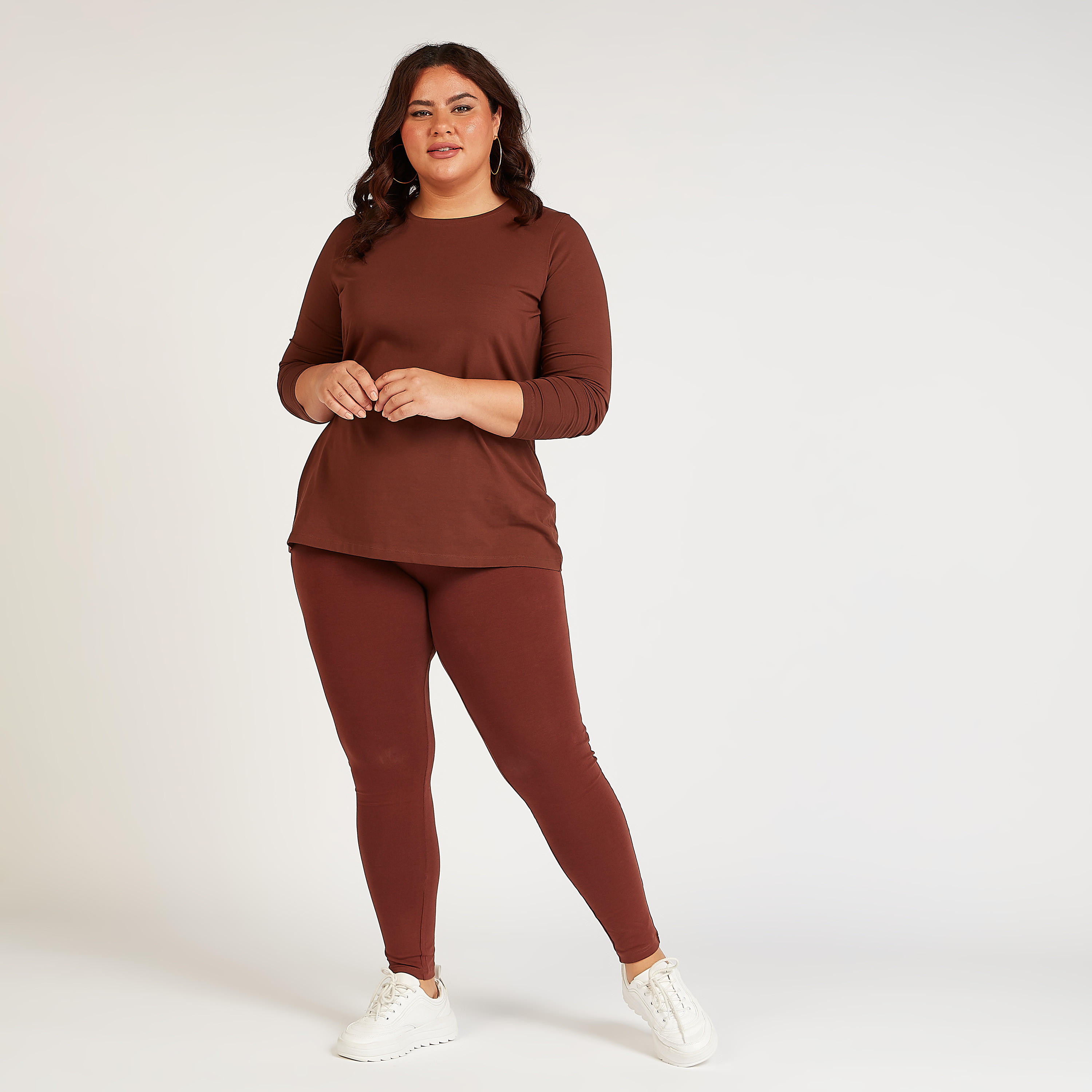 تيشيرت سادة بياقة ضيّقة وأكمام طويلة-women-clothing-tshirts-image-4