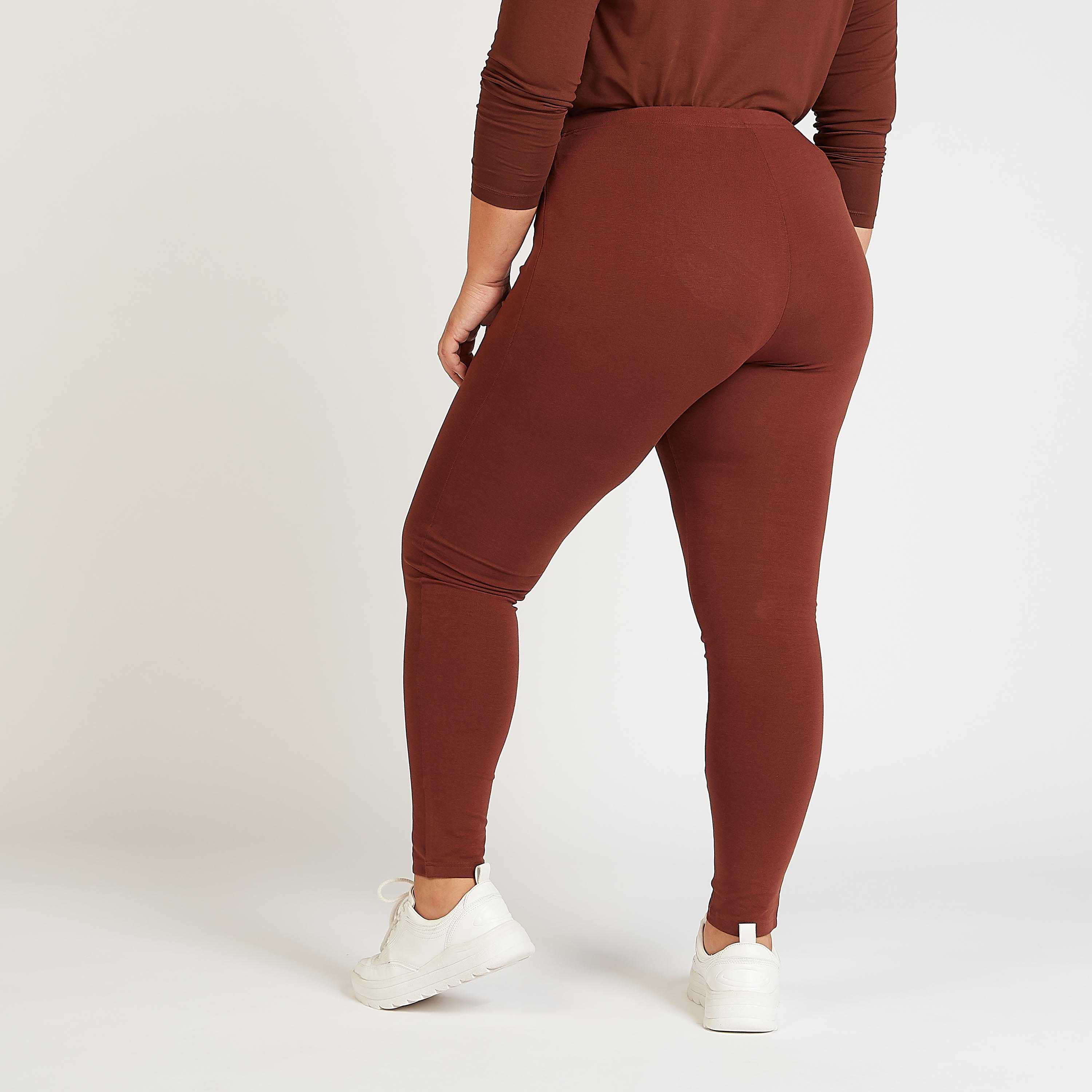 Sustainable Full Length Solid Leggings with Elasticated Waistband-women-clothing-bottoms-leggings-image-4