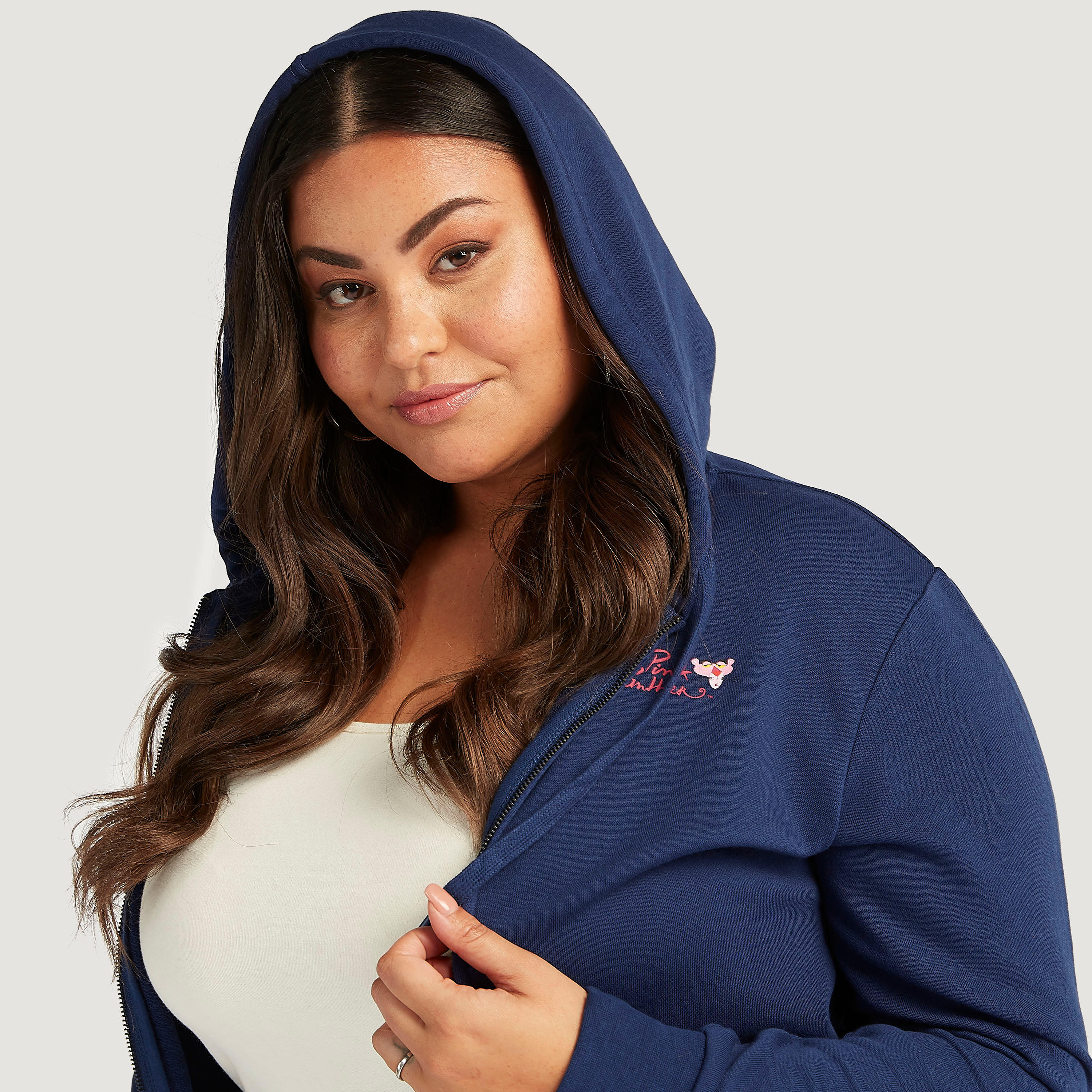 هودي بسحّاب وأكمام طويلة وطبعات بينك بانتر-women-winterwear-coatsandjackets-jackets-image-3