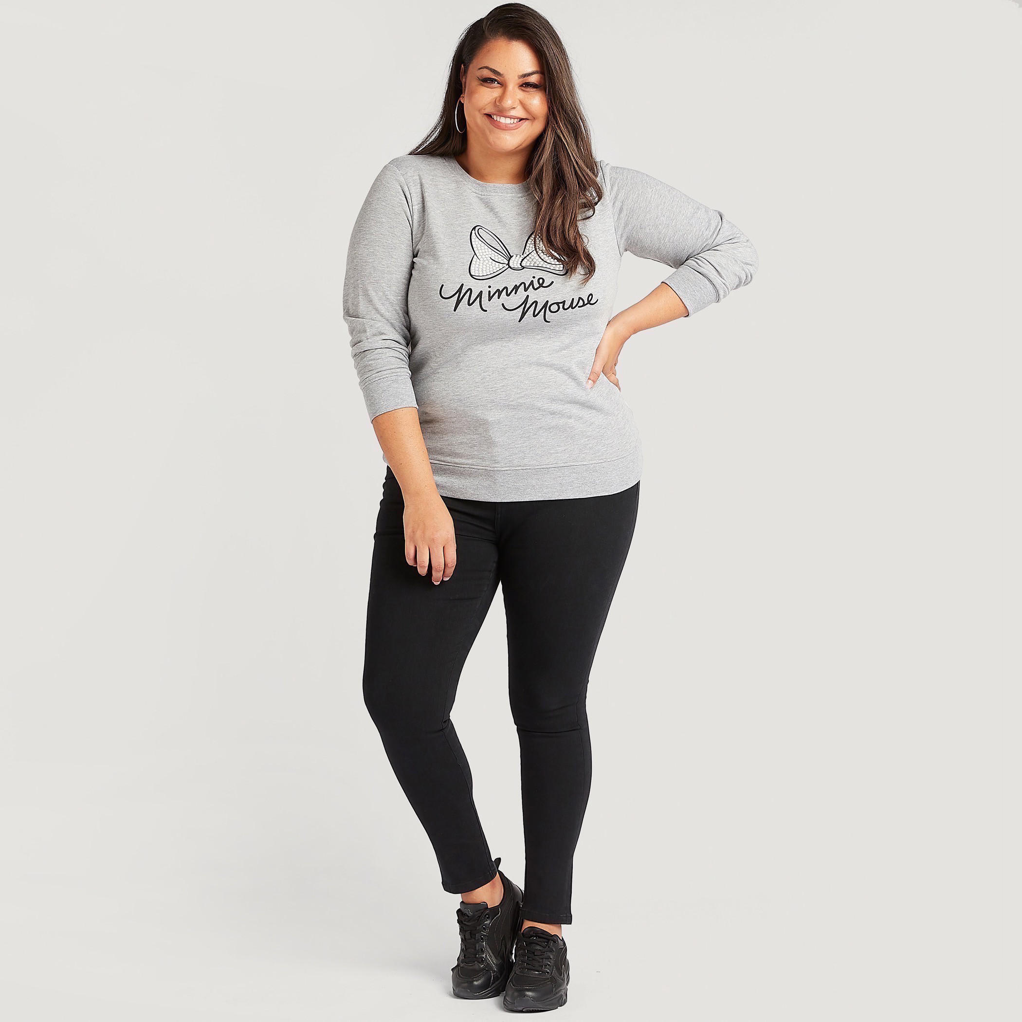 سويت شيرت بأكمام طويلة وطبعات ميني ماوس-women-winterwear-hoodiesandsweatshirts-sweatshirts-image-4