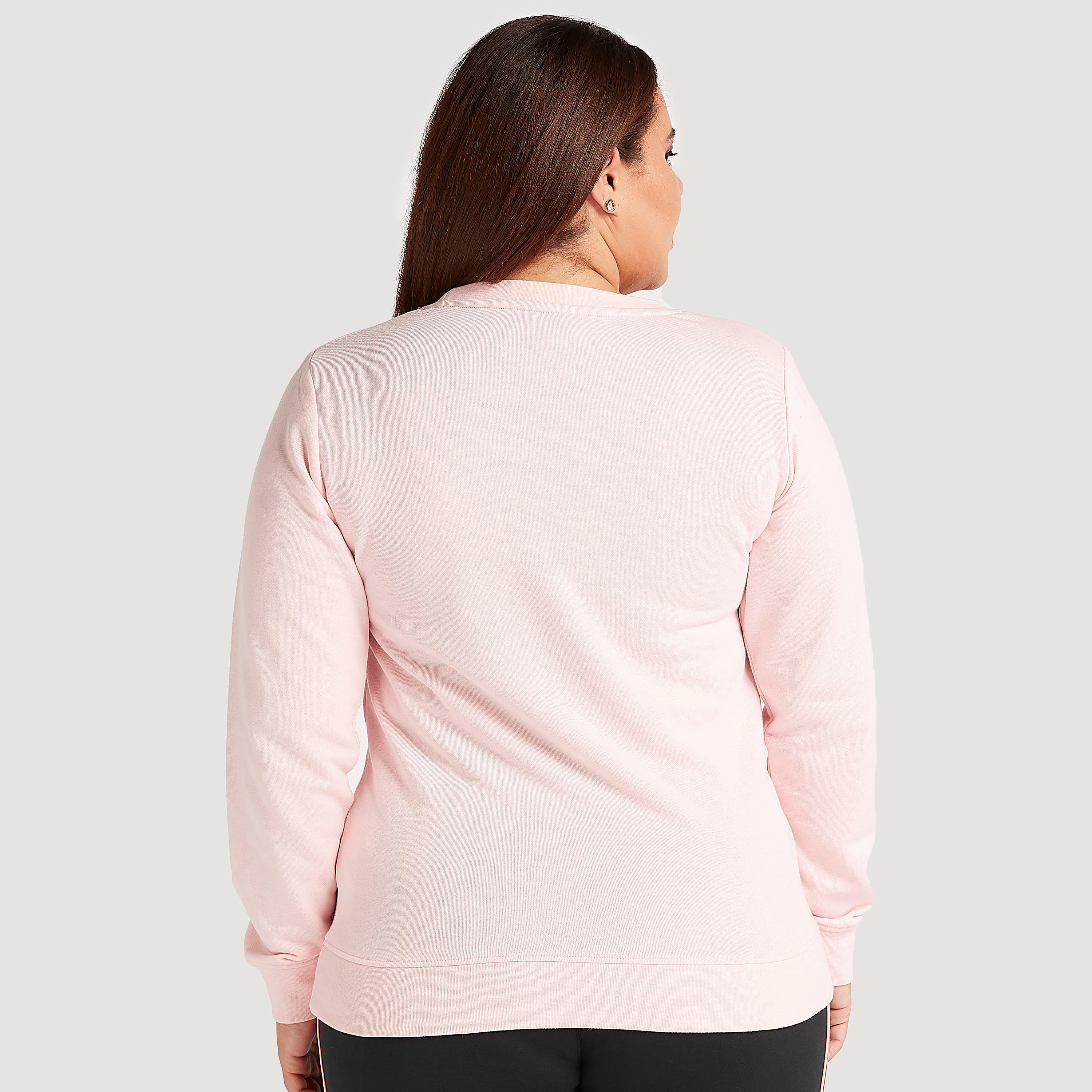 سويت شيرت بأكمام طويلة وقبّعة وطبعات بينك بانتر-women-winterwear-hoodiesandsweatshirts-sweatshirts-image-4