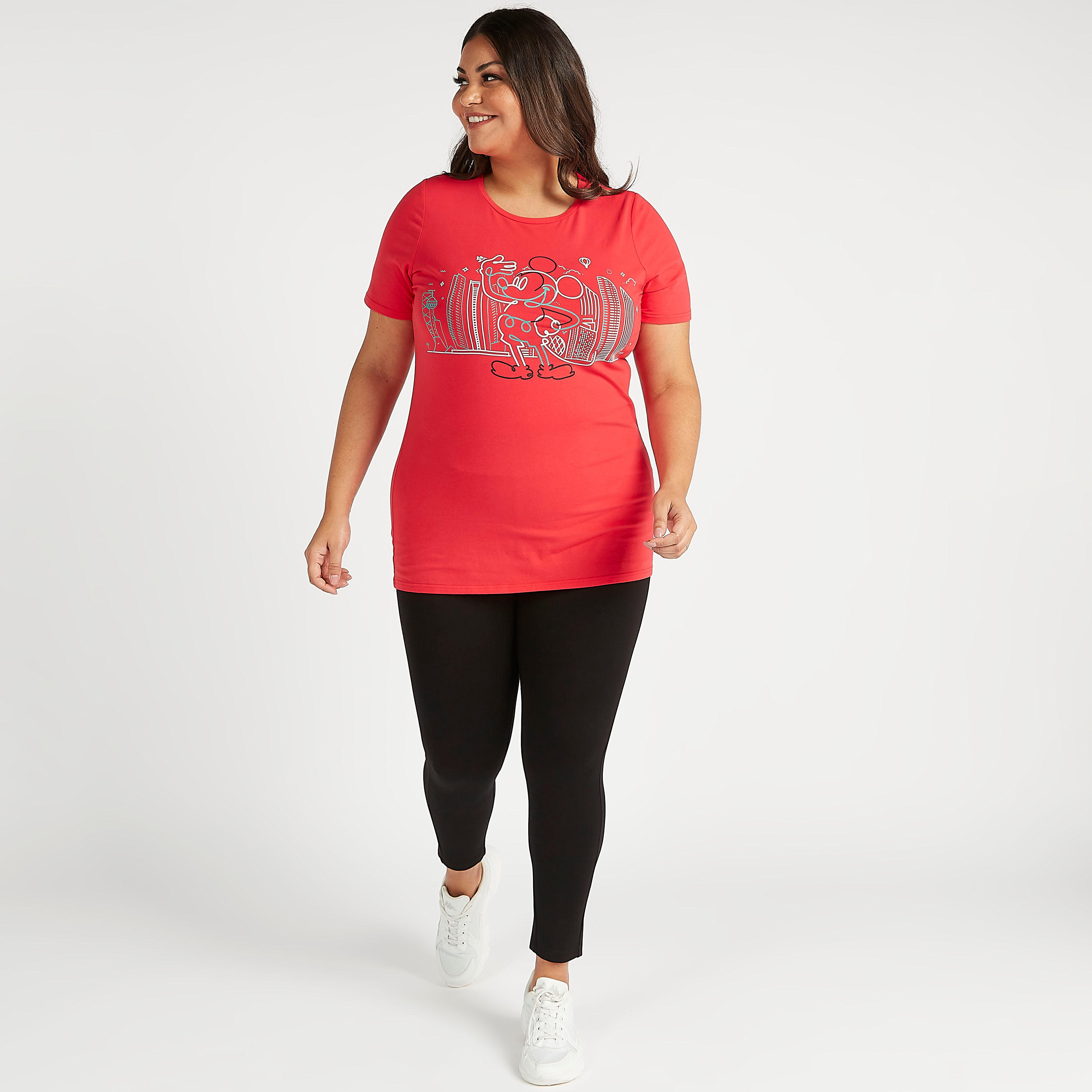 تيشيرت مستدام بأكمام قصيرة وطبعات ميني ماوس-women-clothing-tshirts-image-2
