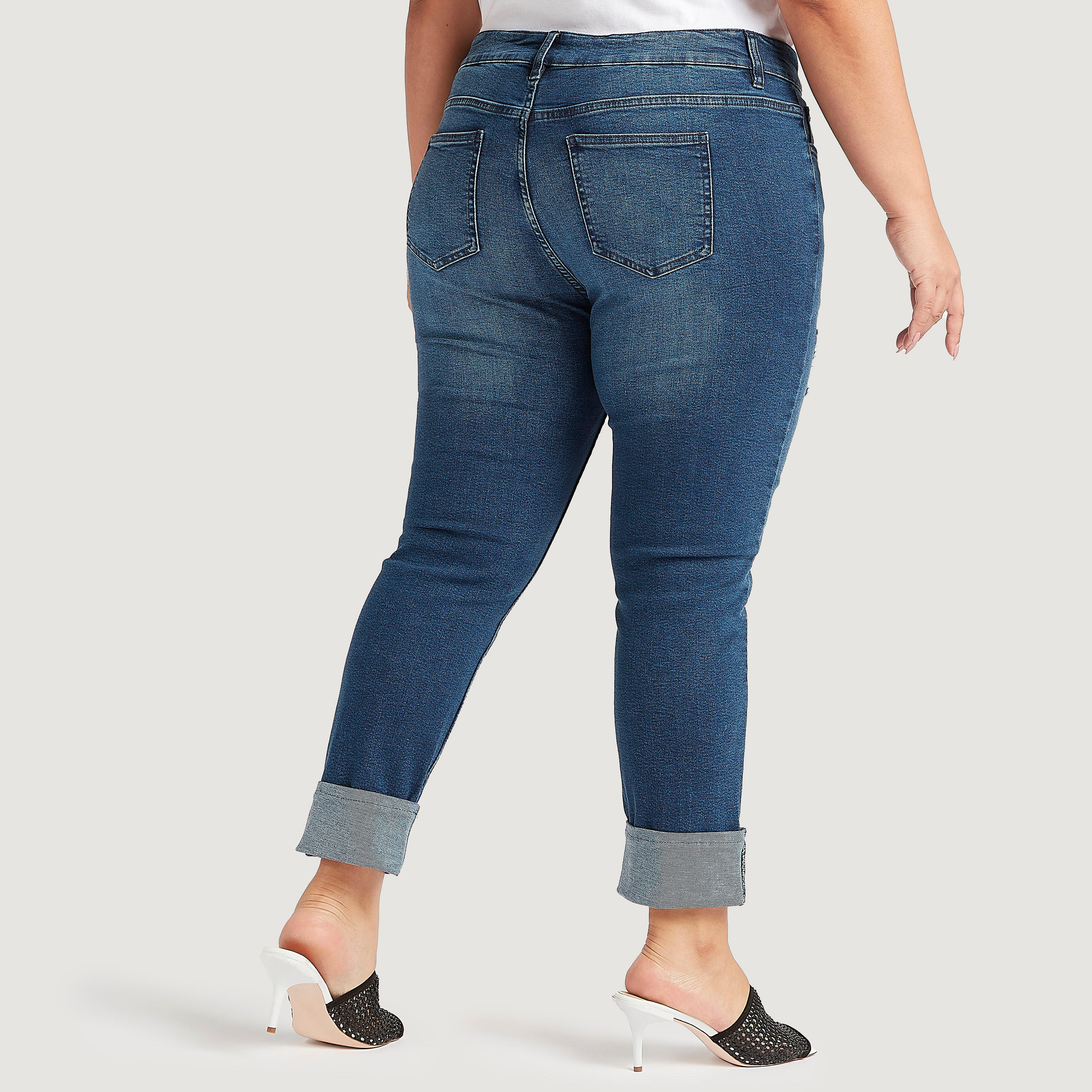 Mid-Rise Ripped Denim Jeans with Button Closure-women-clothing-bottoms-jeans-image-4