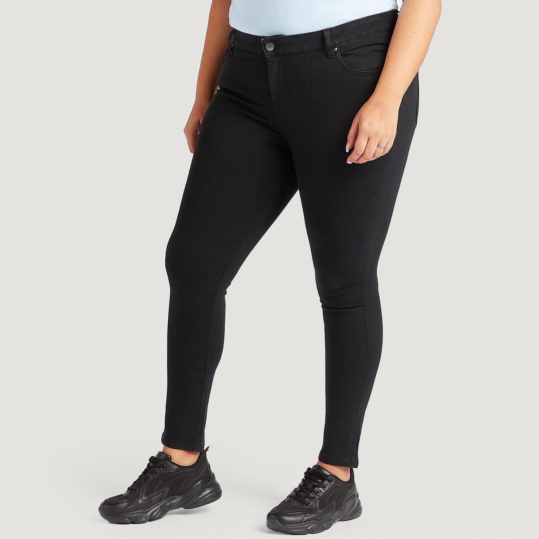Mid-Rise Skinny Jeans with Button Closure-women-clothing-bottoms-jeans-image-1