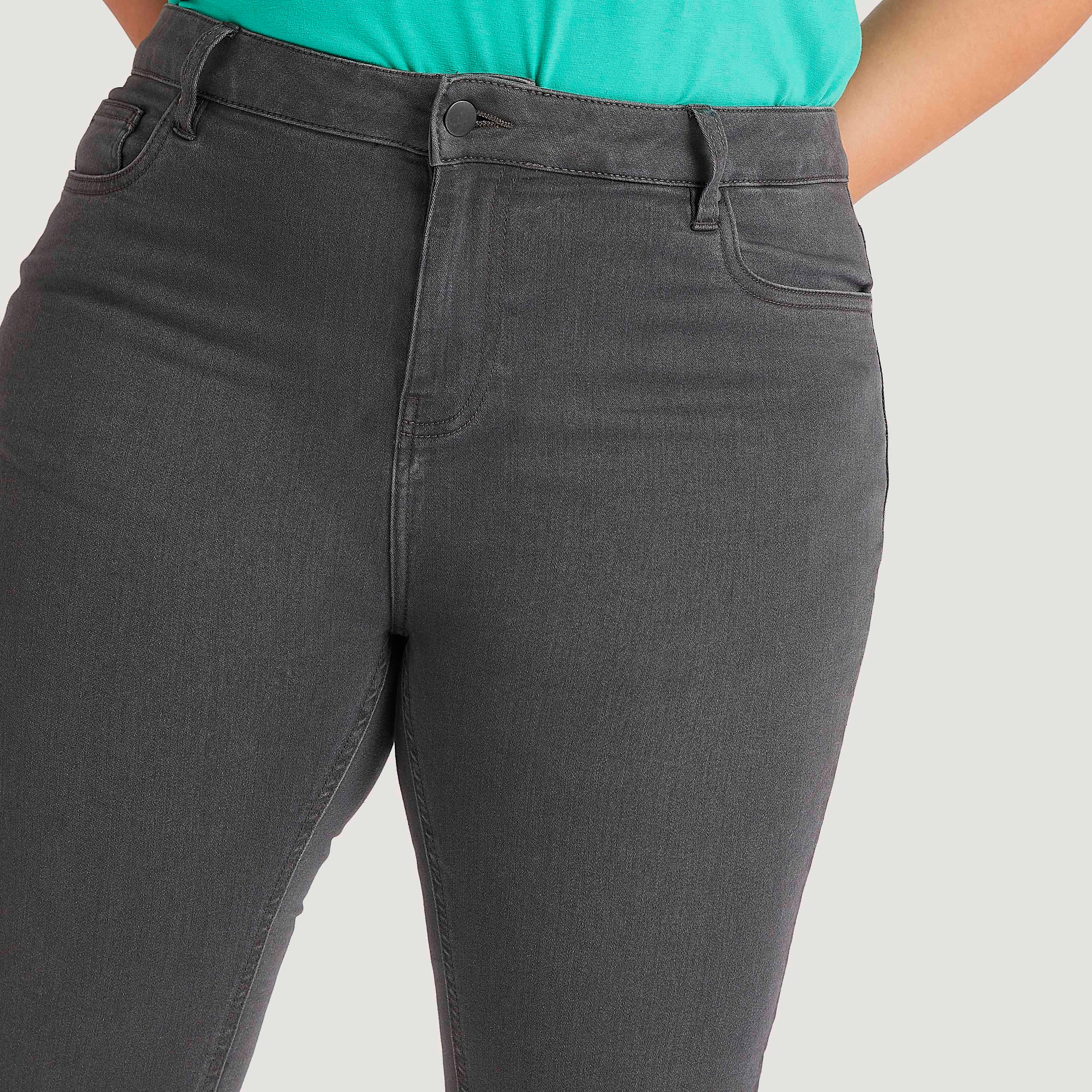 بنطلون جينز دينم سادة سكيني فيت بزرإغلاق-women-clothing-bottoms-jeans-image-3