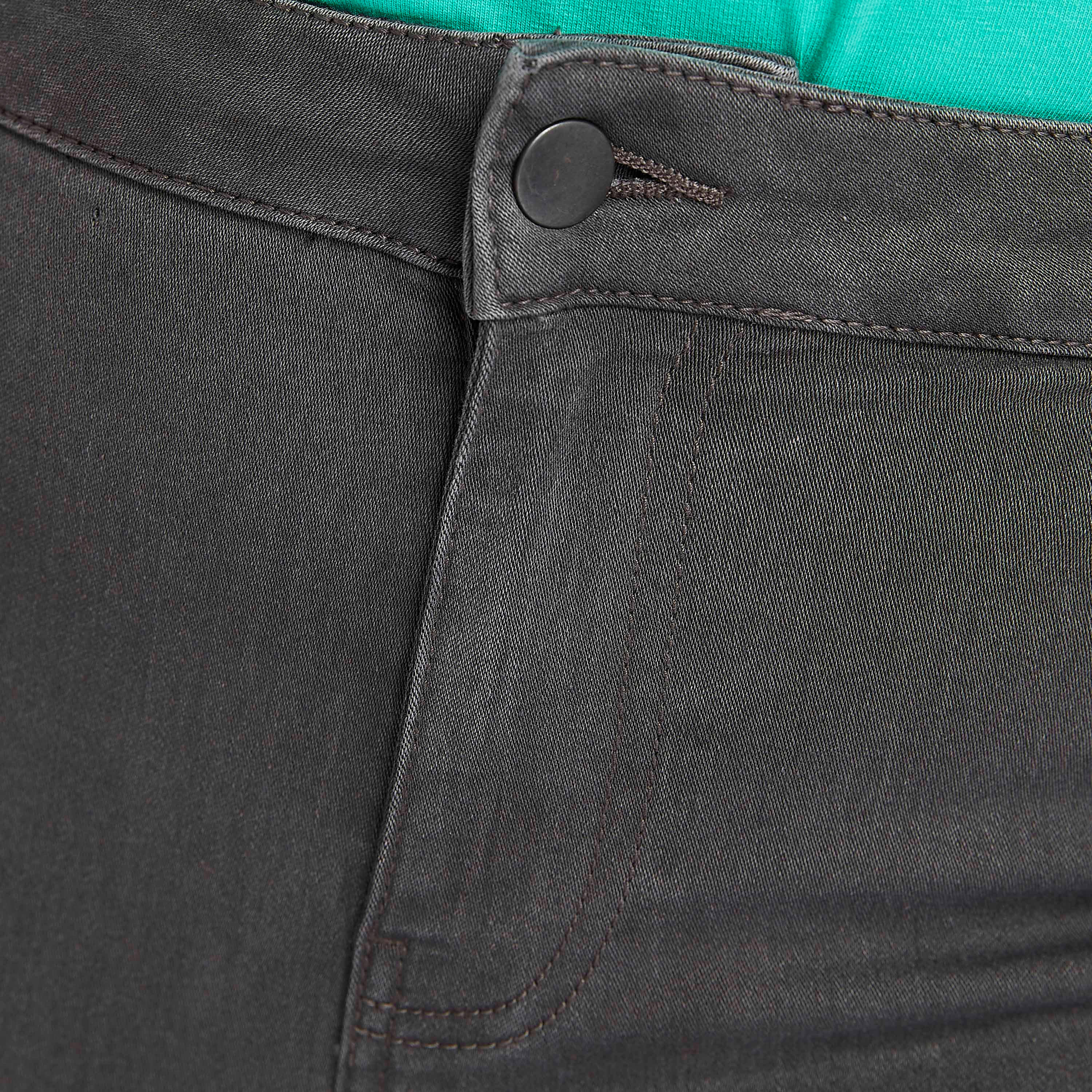 بنطلون جينز دينم سادة سكيني فيت بزرإغلاق-women-clothing-bottoms-jeans-image-1
