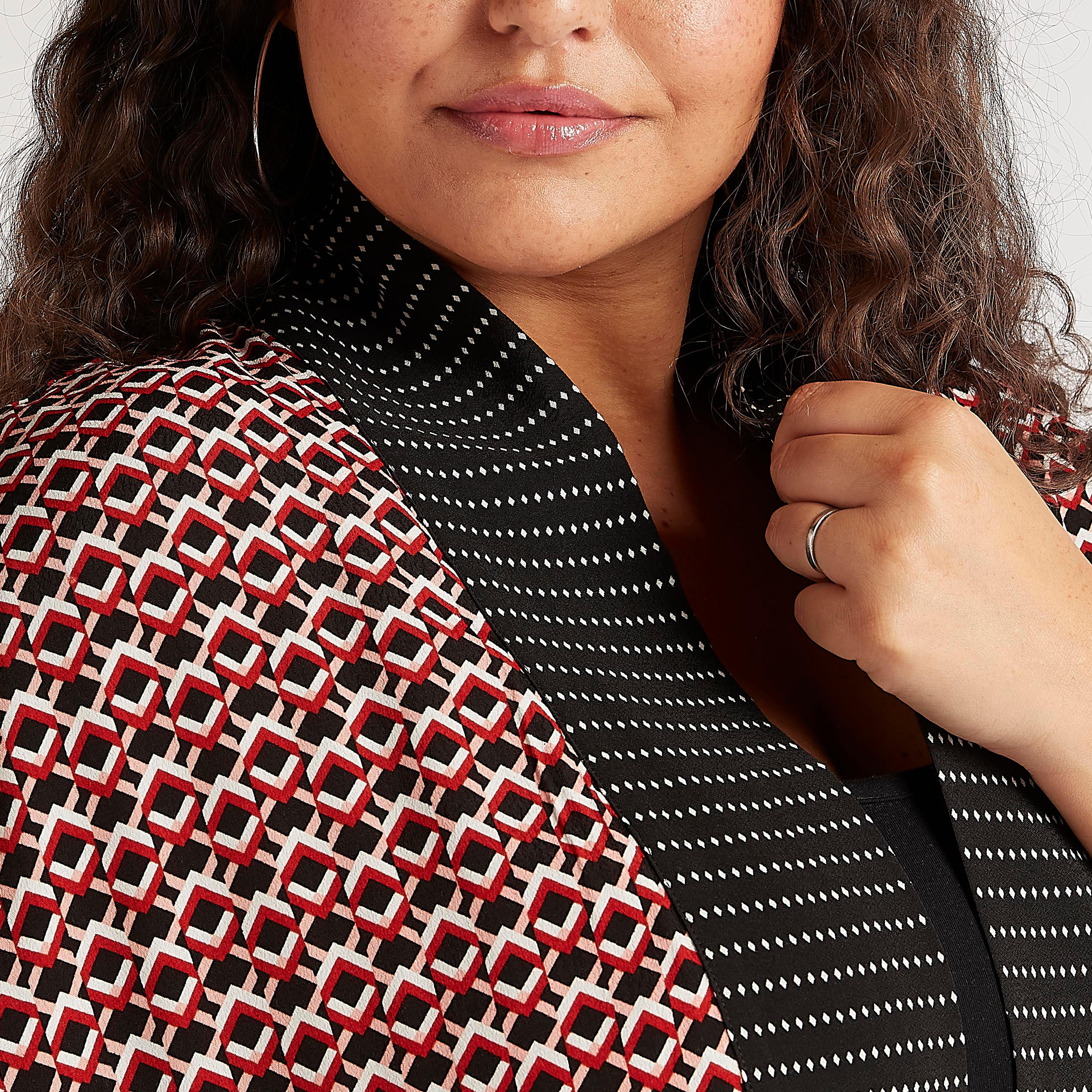 سترة بطبعات وأكمام 3/4-women-winterwear-cardigansandjumpers-cardigans-image-5