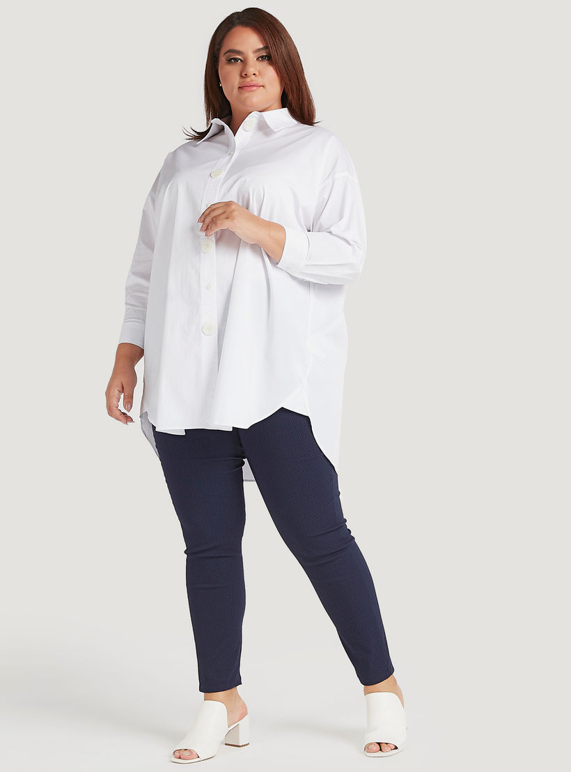 قميص سادة بأكمام طويلة وزر علوي-women-clothing-shirtsandblouses-blouses-image-4