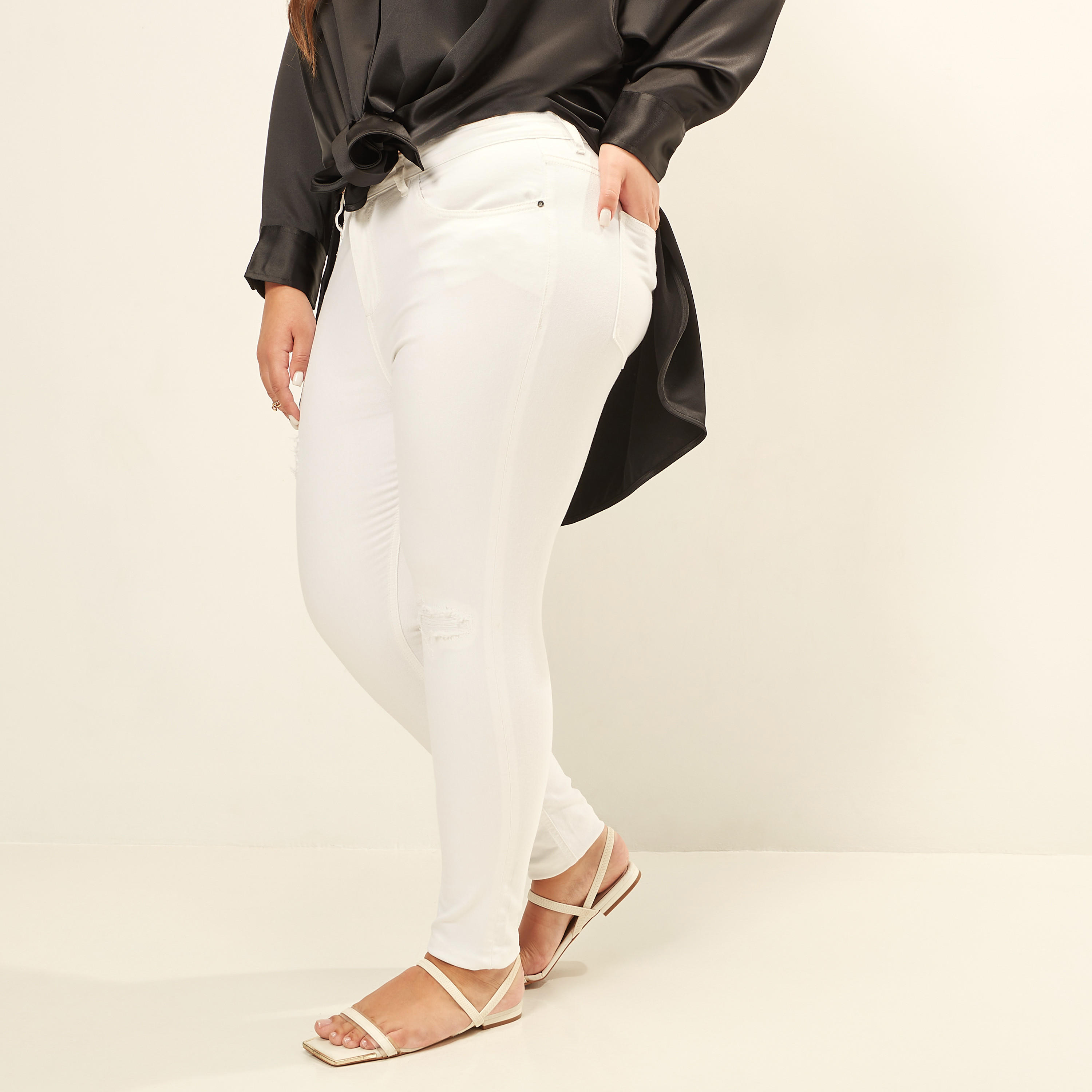 Skinny Fit Distressed Mid-Rise Jeans-women-clothing-bottoms-jeans-image-3