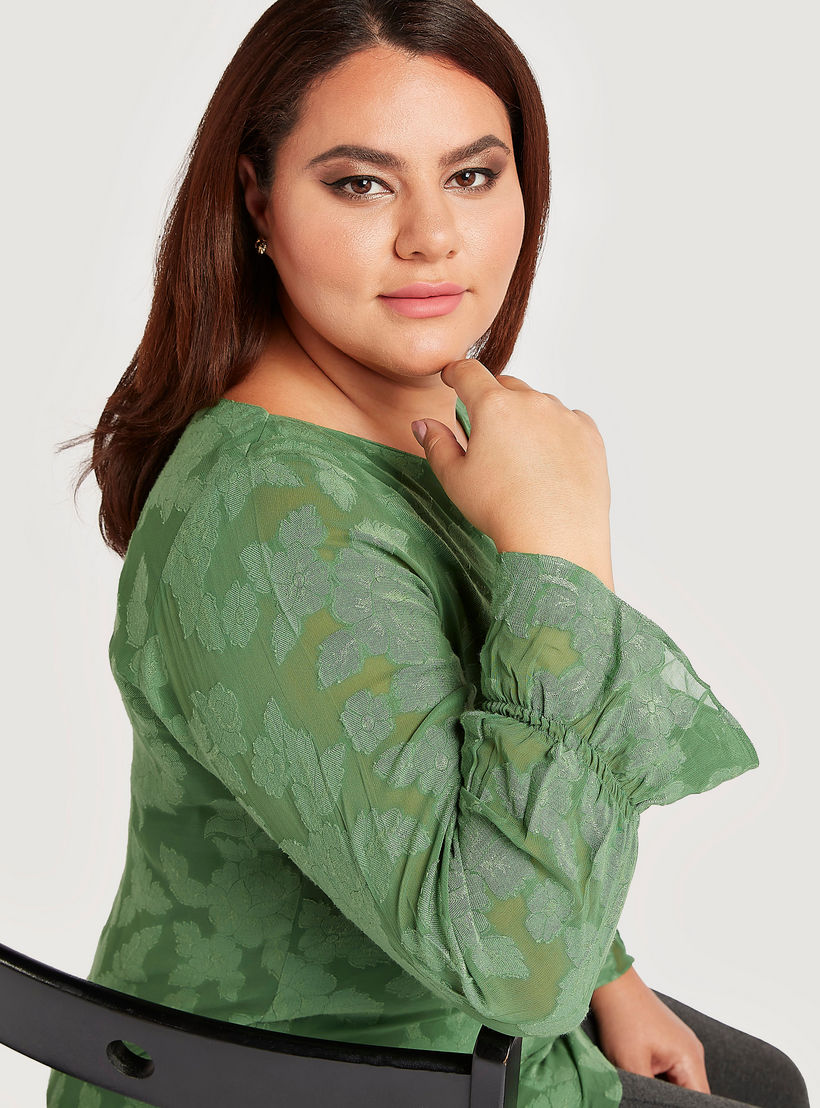بلوزة بياقة قارب وأكمام طويلة وطبعات أزهار-women-clothing-shirtsandblouses-blouses-image-5