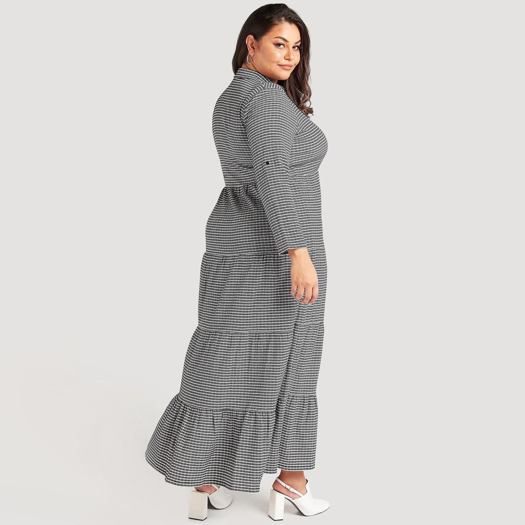 فستان قميص إيه لاين طويل بطبعات وأكمام طويلة-women-clothing-dresses-image-4