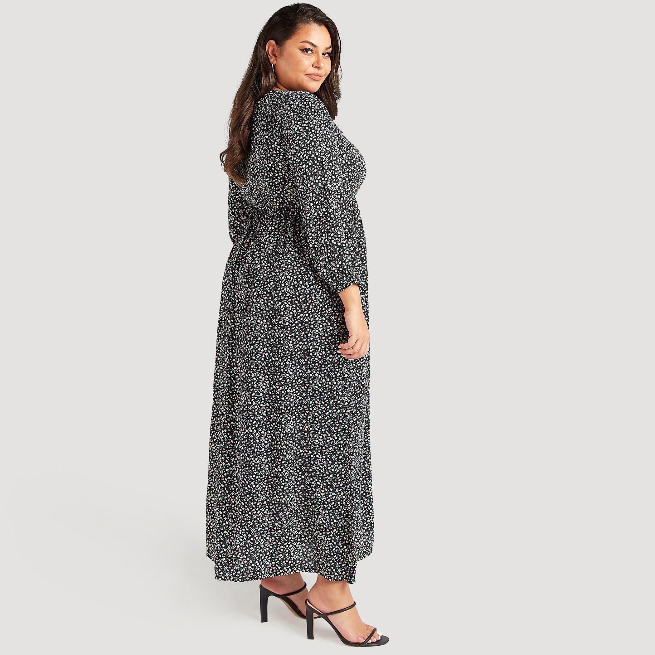 فستان طويل إيه لاين بجيوب وطبعات أزهار-women-clothing-dresses-image-4