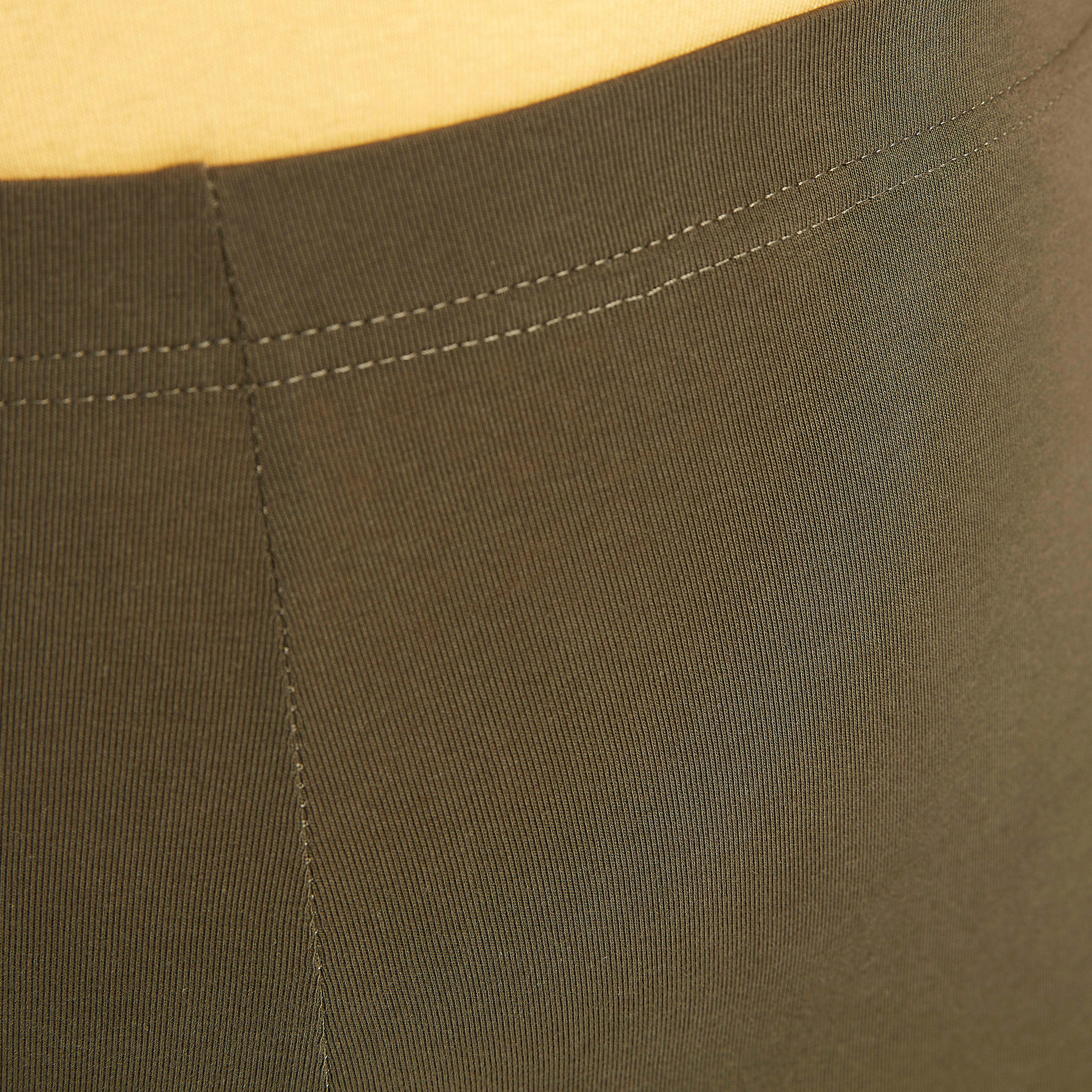 بنطلون ليقنز سادة طويل بخصر مطّاطي-women-clothing-bottoms-leggings-image-1