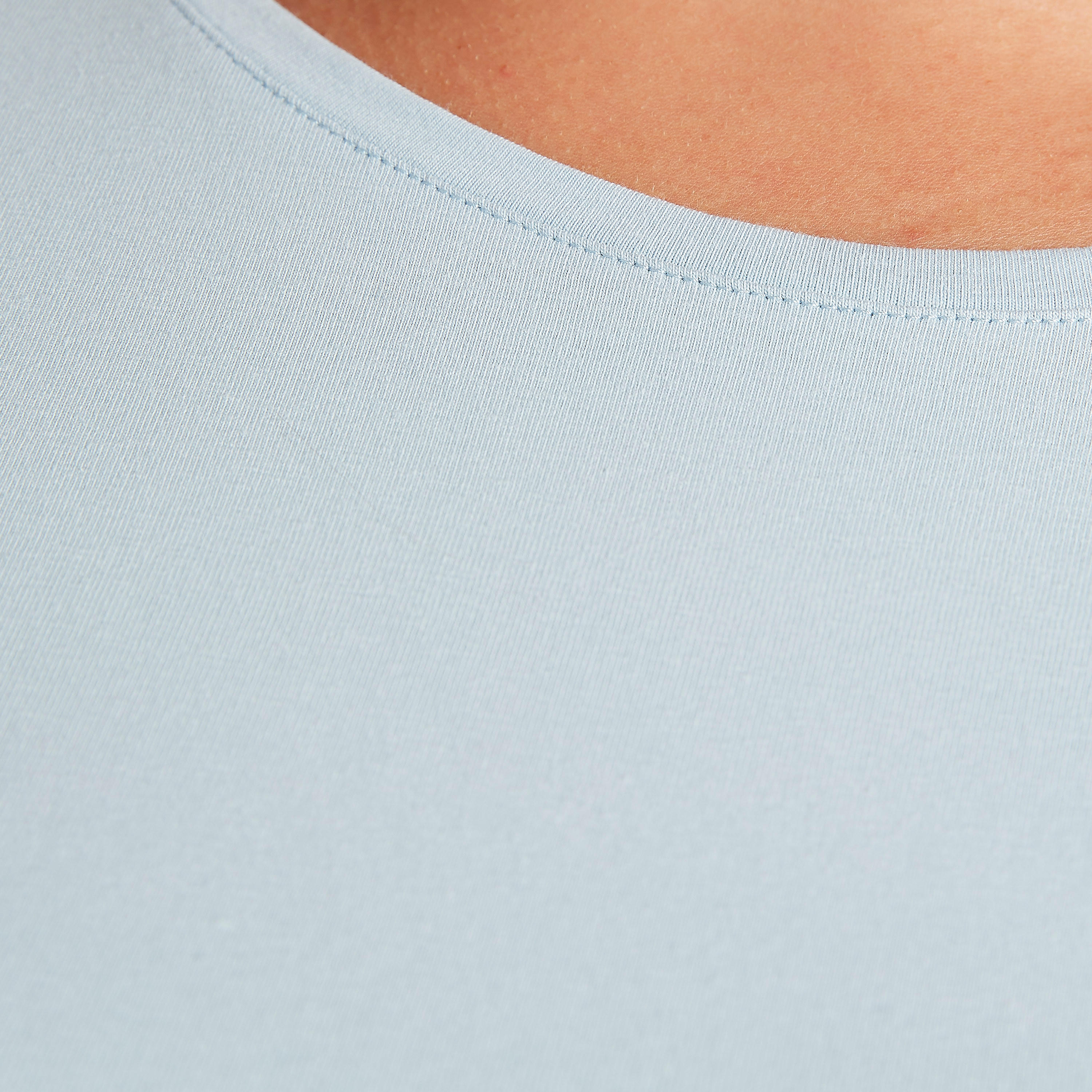 Solid T-shirt with Long Sleeves and Crew Neck-women-clothing-tshirts-image-5