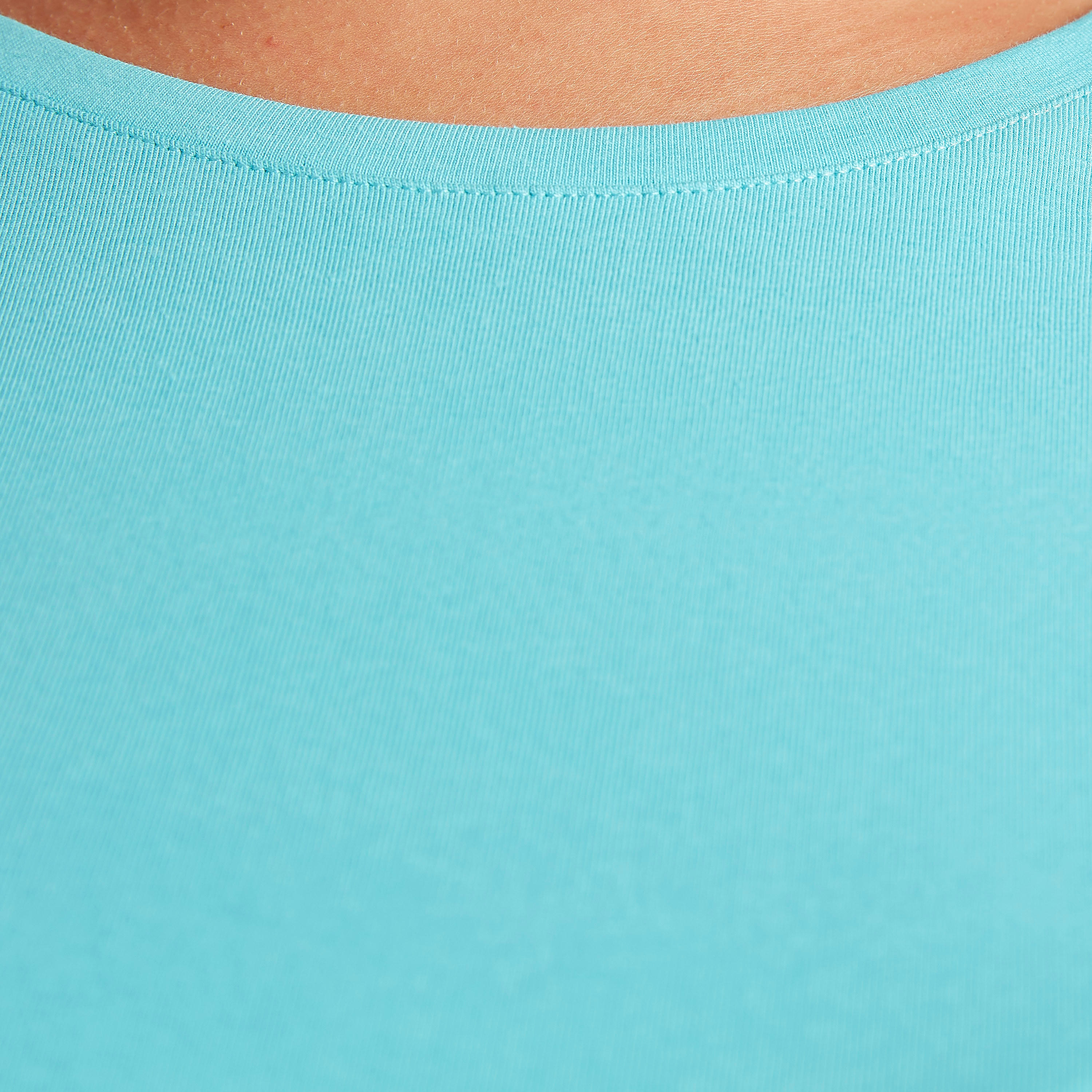 تيشيرت سادة بياقة ضيّقة وأكمام قصيرة-women-clothing-tshirts-image-1