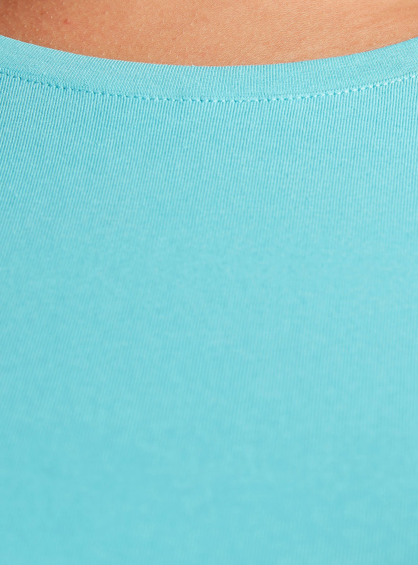 تيشيرت سادة بياقة ضيّقة وأكمام قصيرة-women-clothing-tshirts-image-1