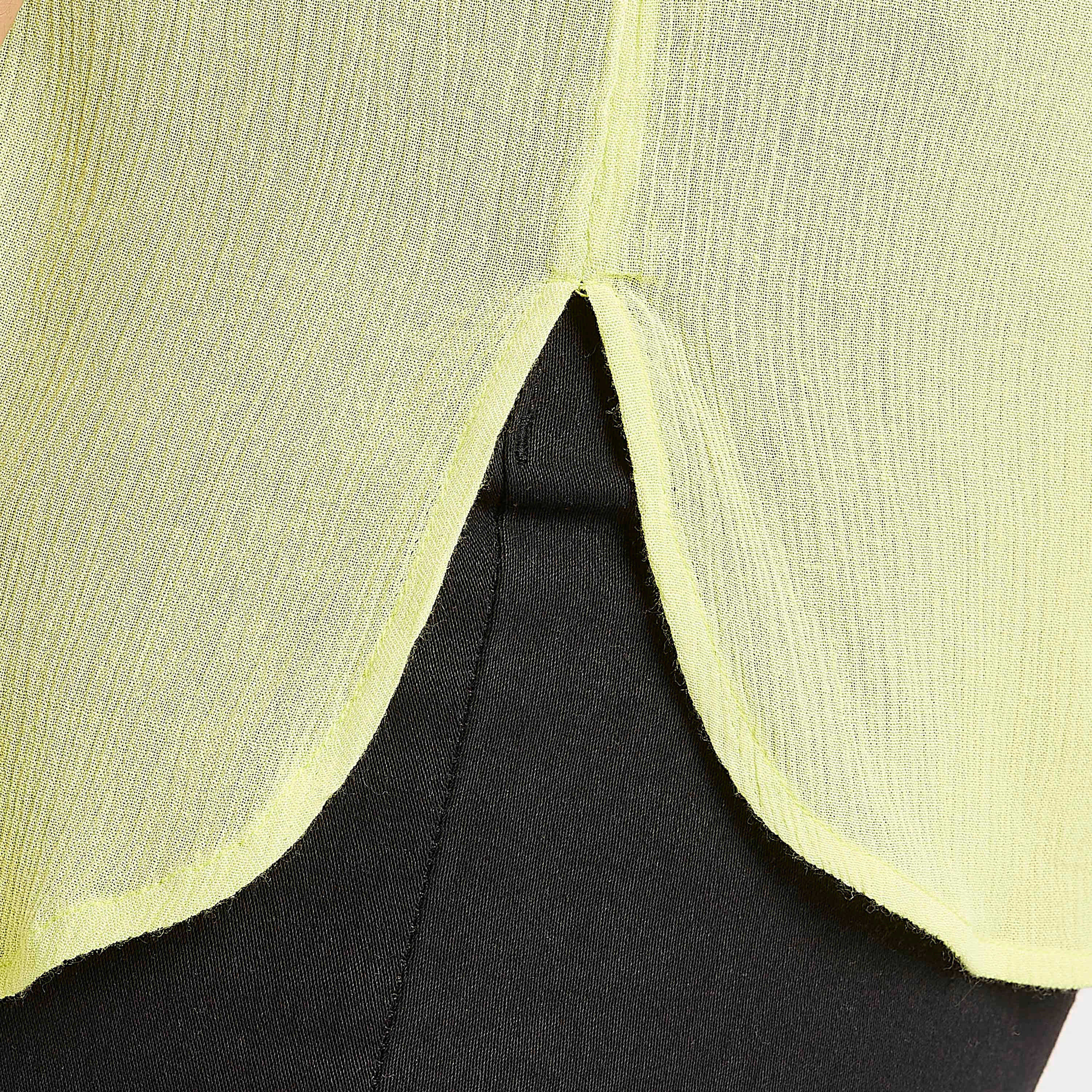 Solid Top with V-neck and Short Sleeves-women-clothing-shirtsandblouses-blouses-image-3