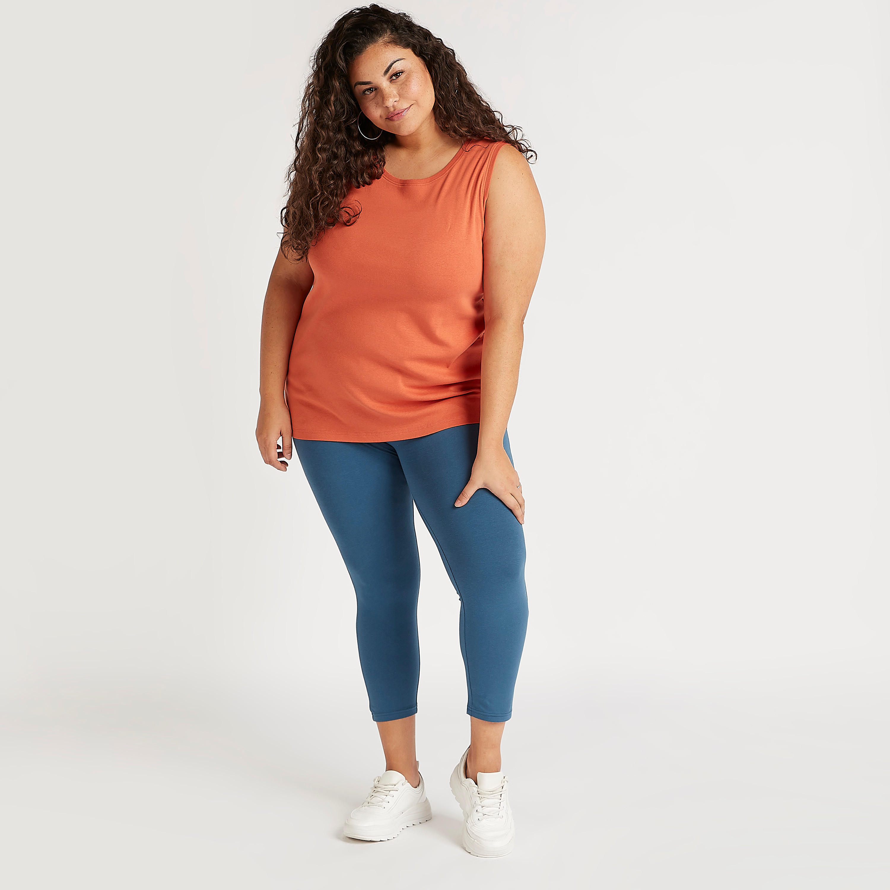 Solid Vest with Round Neck-women-clothing-tshirts-image-2