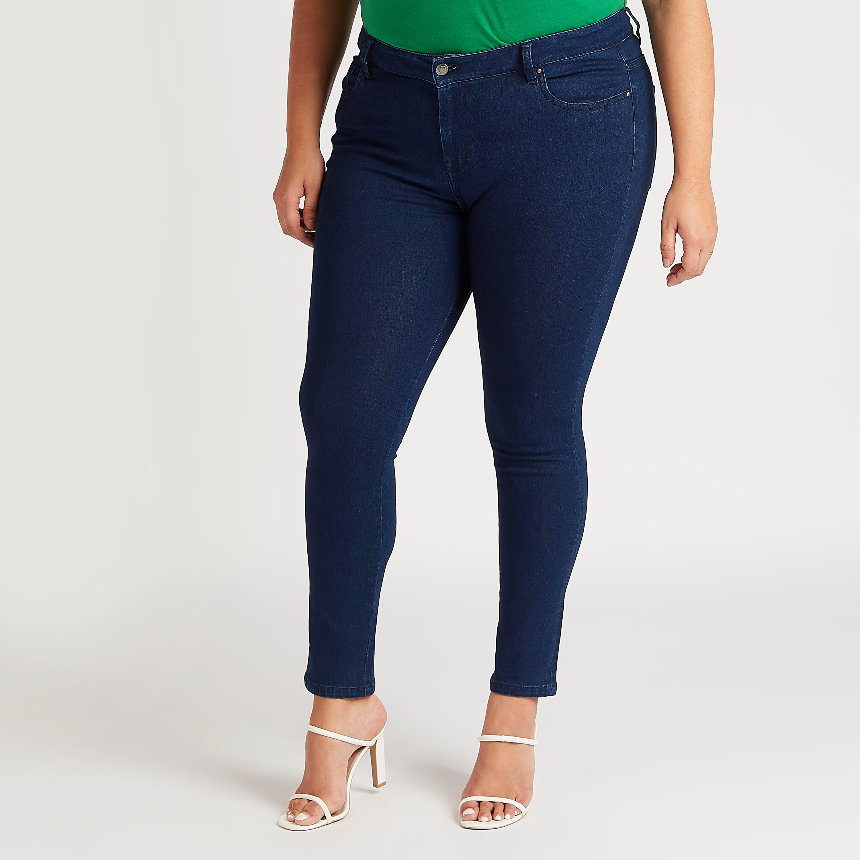 Solid Skinny Fit Denim Jeans with Button Closure-women-clothing-bottoms-jeans-image-1