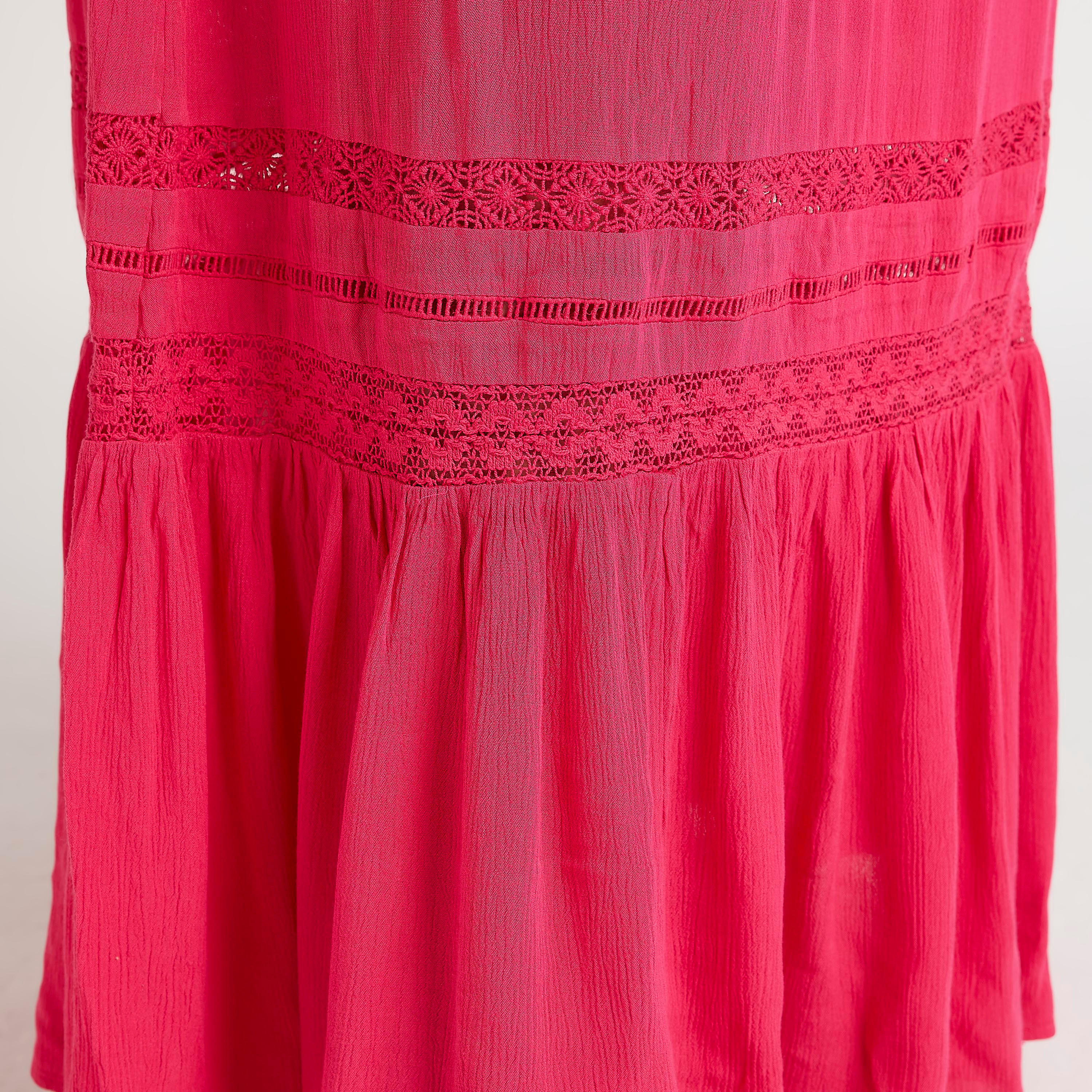 فستان سادة إيه لاين طويل بياقة عميقة وحمّالات رفيعة-women-clothing-dresses-image-3