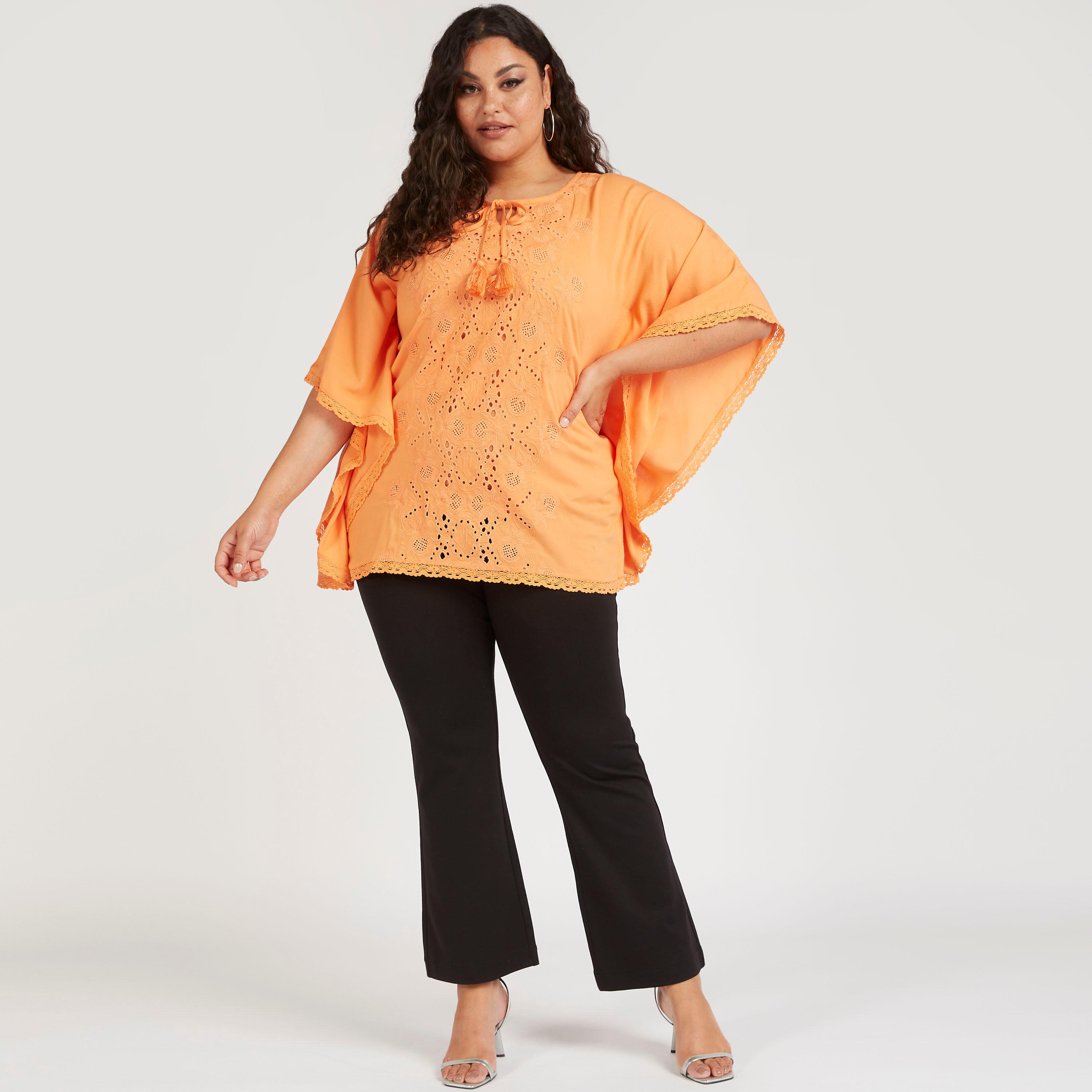Embroidered Top with Neck Tie-Ups-women-clothing-shirtsandblouses-blouses-image-2