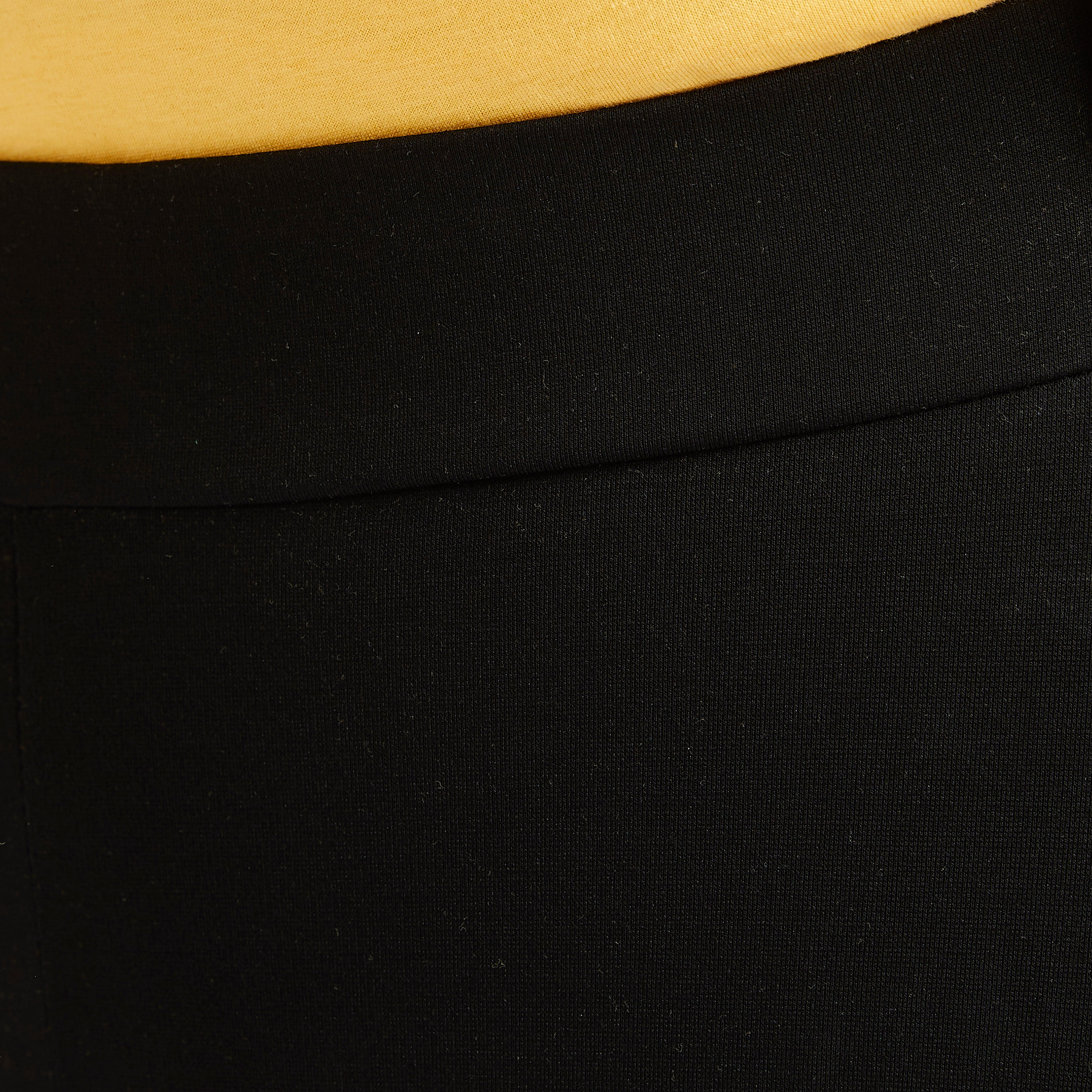 بنطلون ليقنز سادة بخصر متوسط الارتفاع وأطراف بتفاصيل سحّاب-women-clothing-bottoms-leggings-image-3
